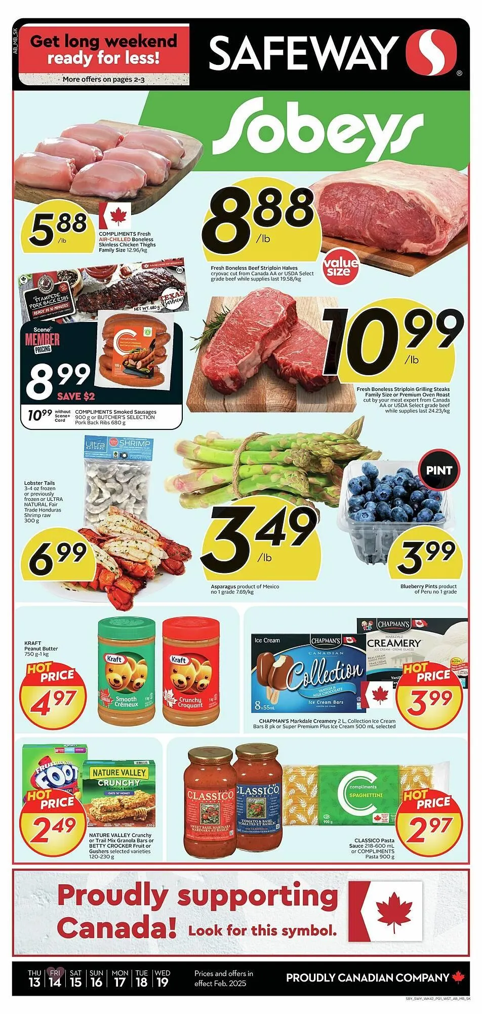 Safeway flyer from February 14 to February 21 2025 - flyer page 1