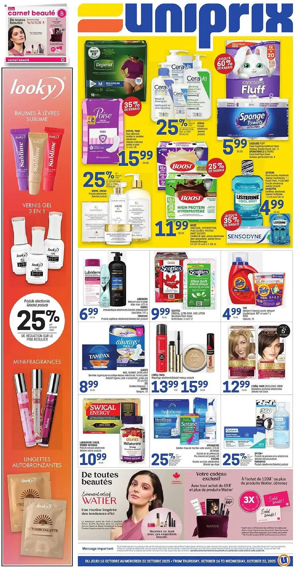 Uniprix flyer from October 16 to October 22 2025 - flyer page 1