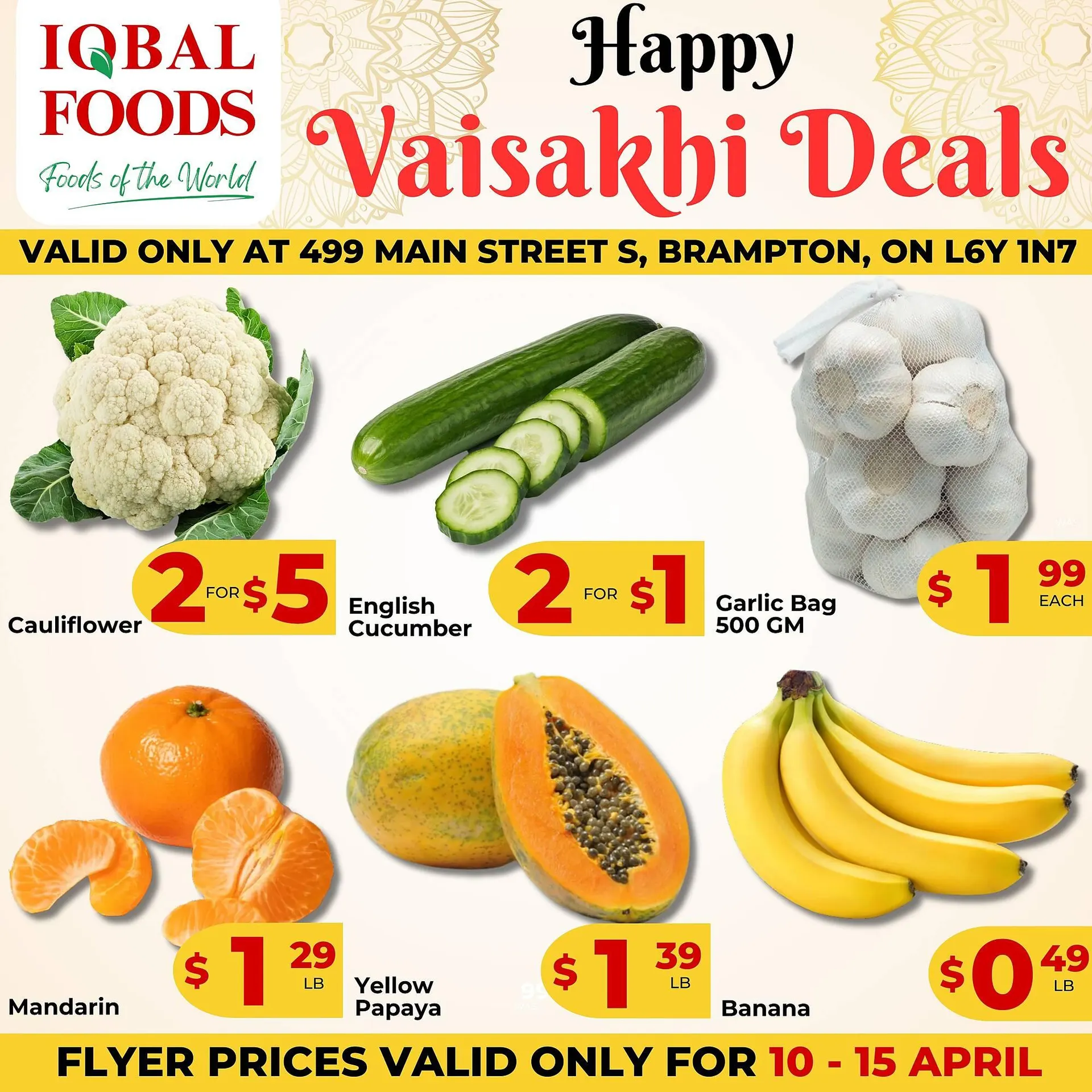 Iqbal Foods flyer from April 11 to April 17 2025 - flyer page 1