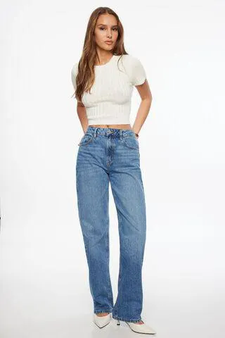 Rib Knit Crewneck Top