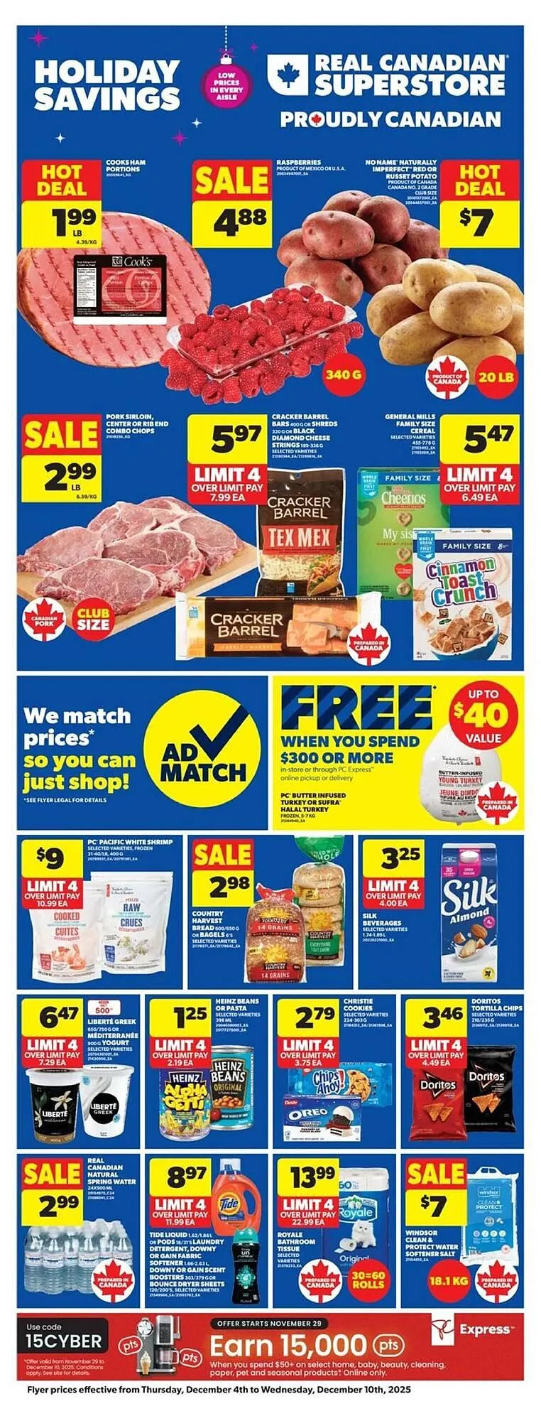 Real Canadian Superstore flyer from December 4 to December 11 2025 - flyer page 1