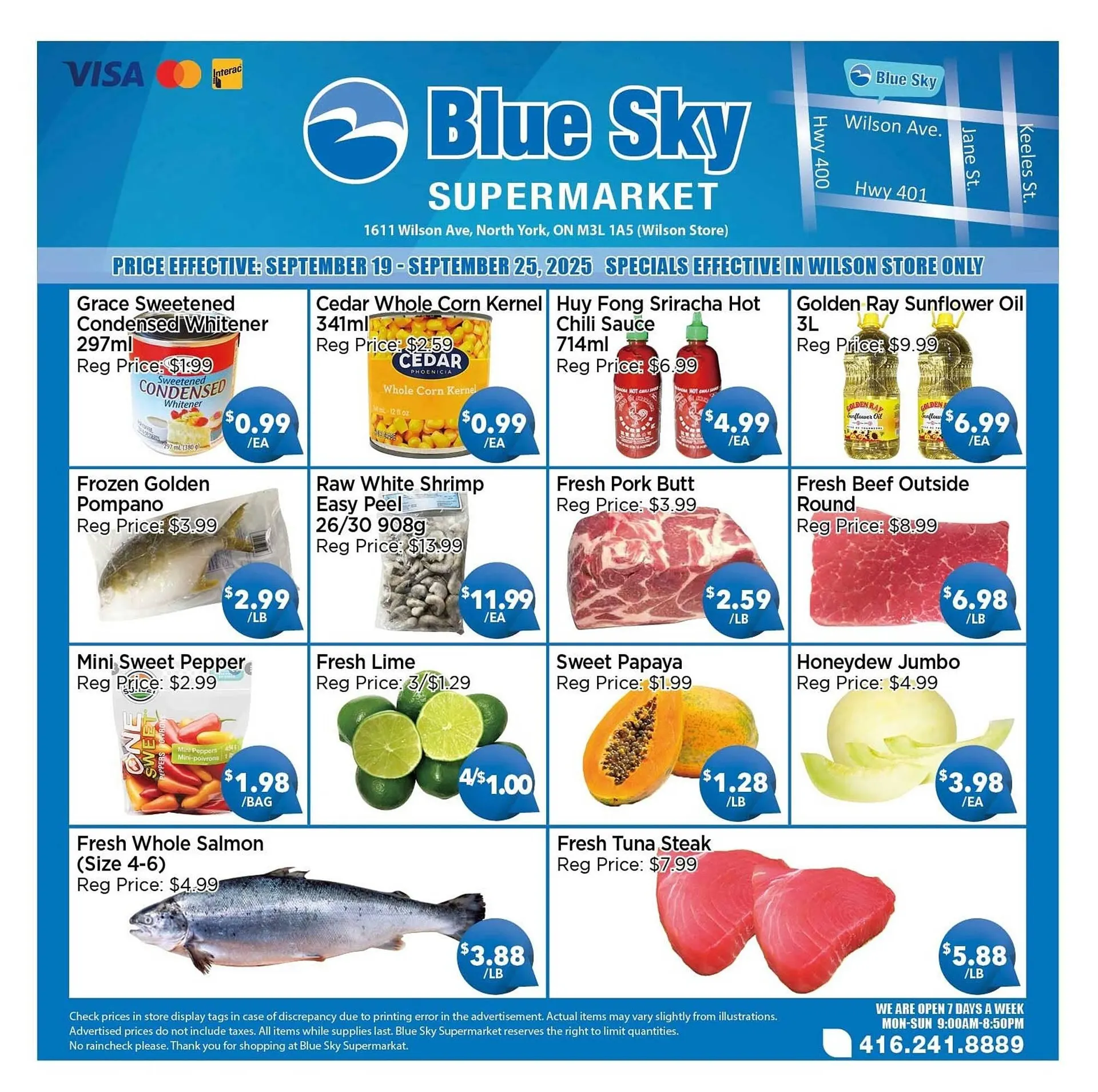 Blue Sky Supermarket flyer from September 19 to September 25 2025 - flyer page 1