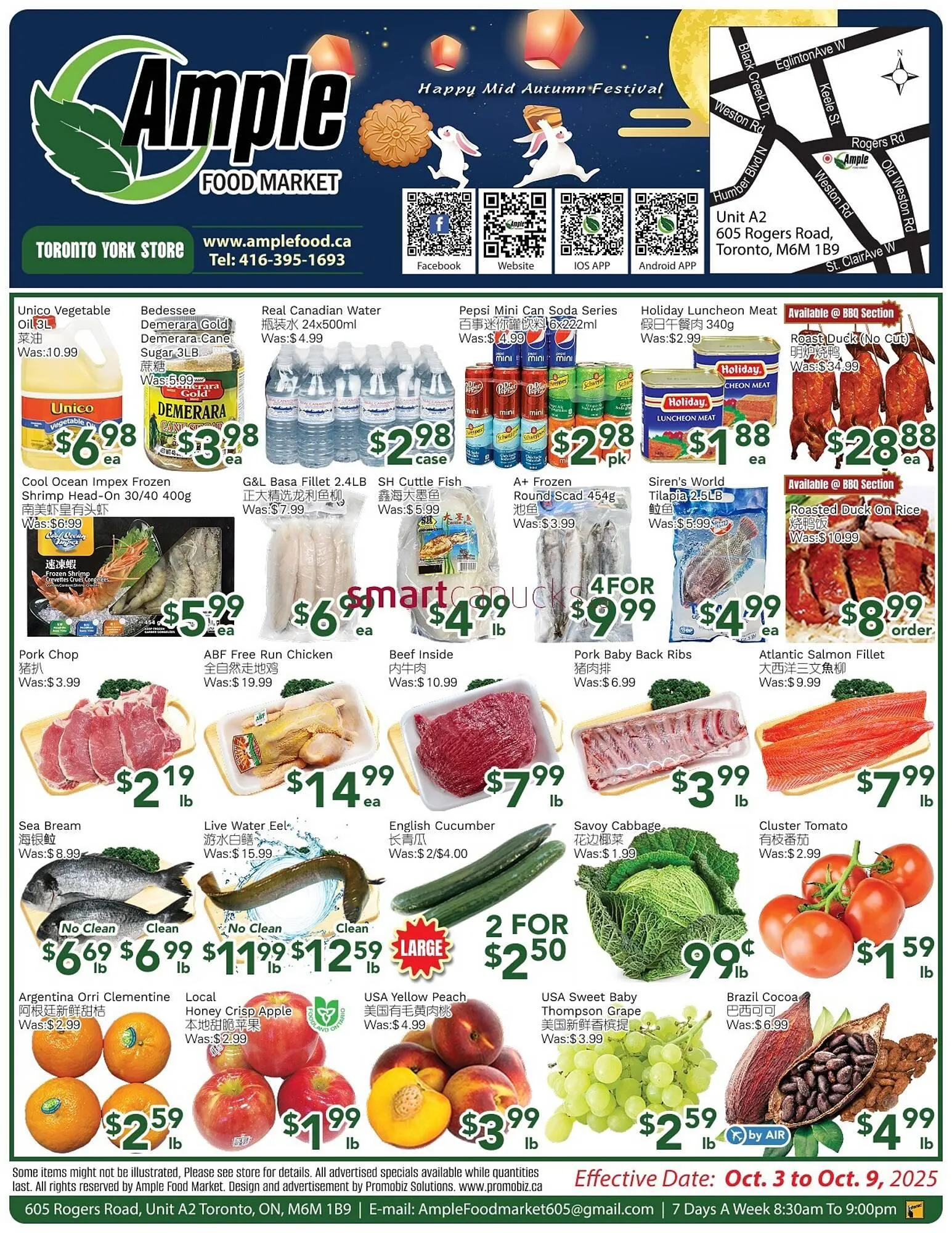 Ample Food Market flyer from October 3 to October 9 2025 - flyer page 1
