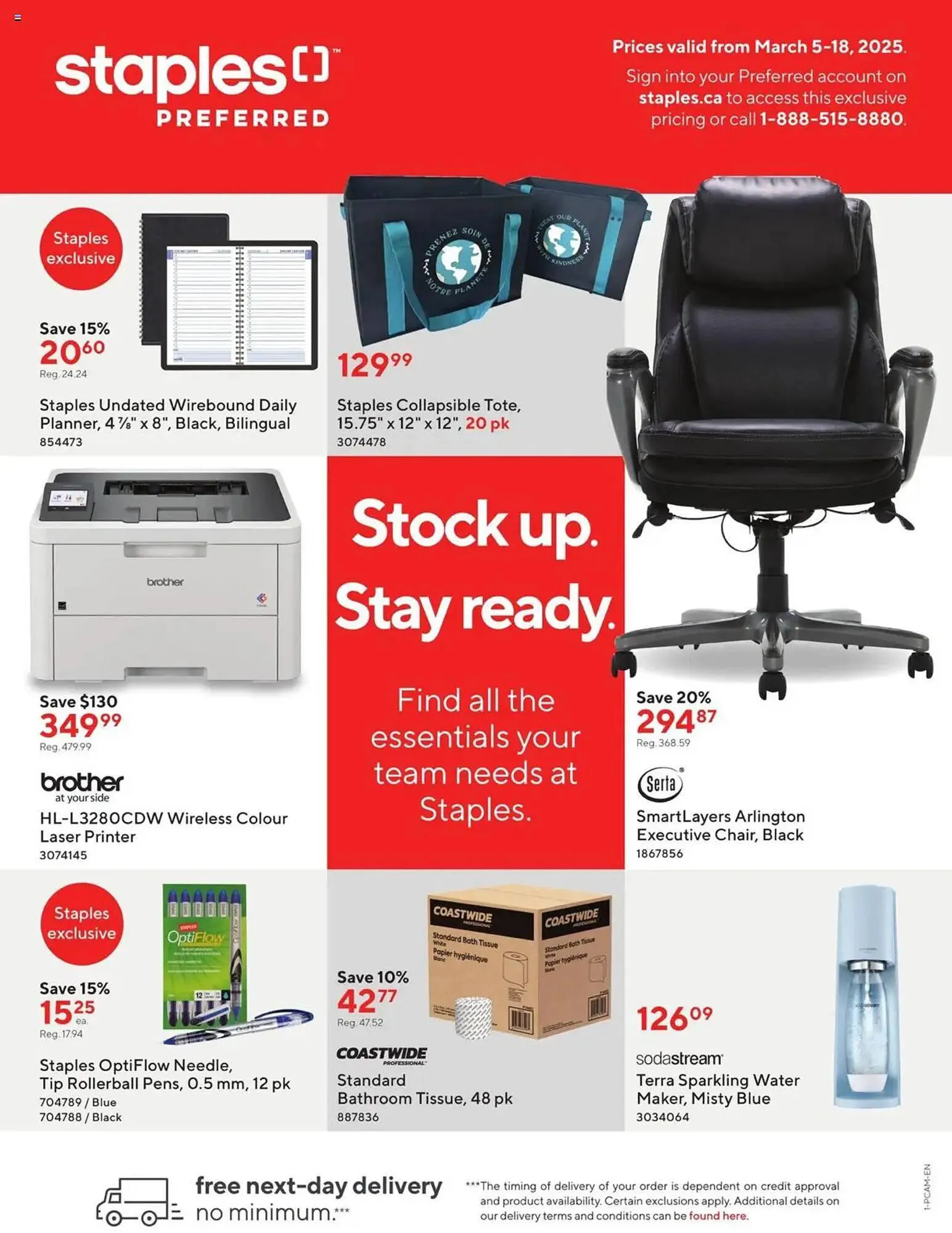 Staples flyer from March 5 to March 18 2025 - flyer page 1