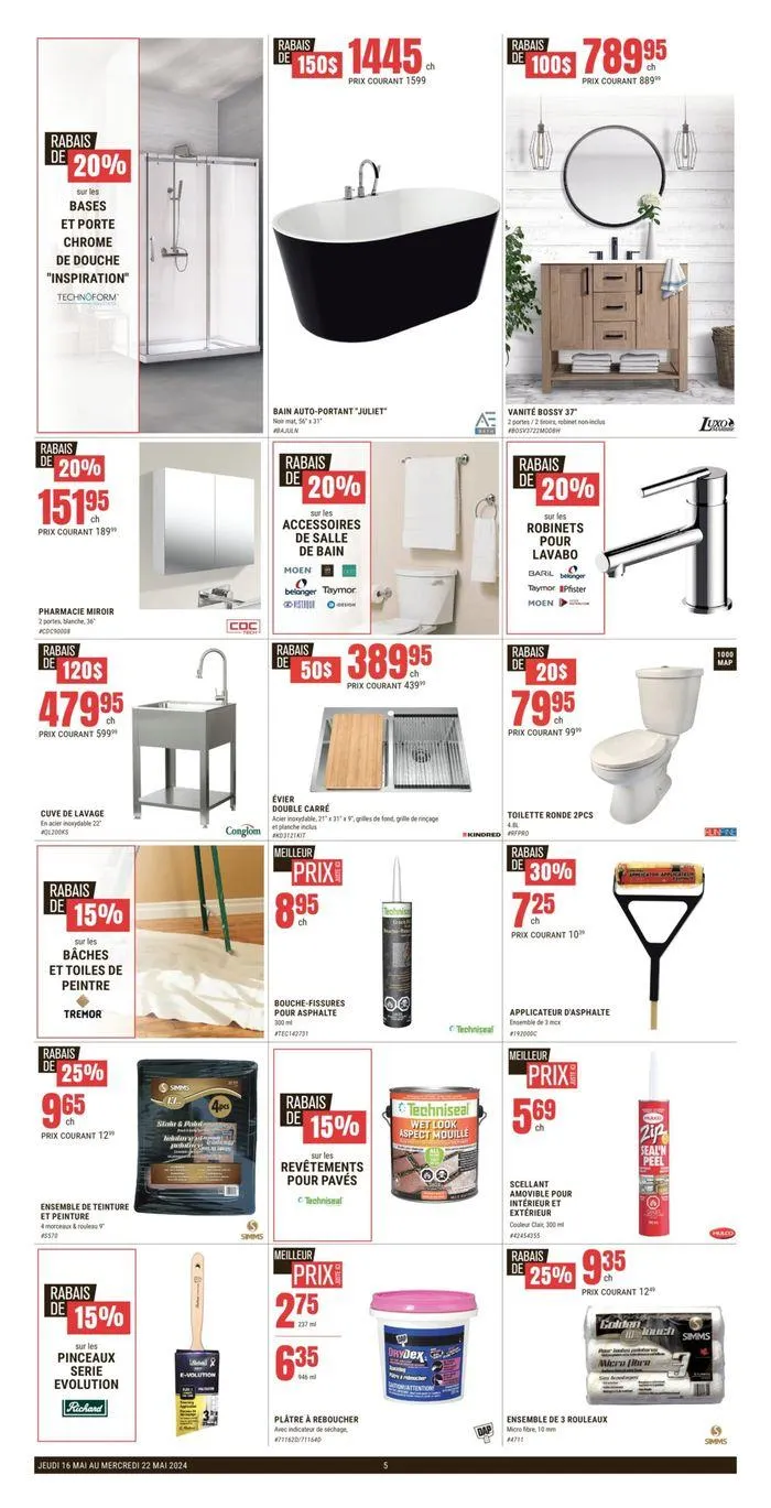 Les Speciaux De La Semaine from May 16 to May 22 2024 - flyer page 5