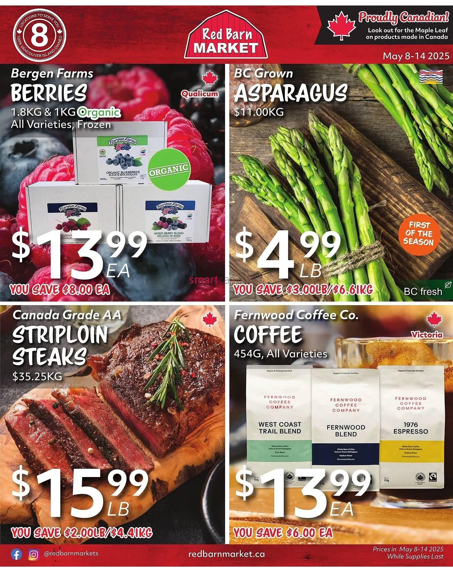 Red Barn Market flyer from May 9 to May 19 2025 - flyer page 1