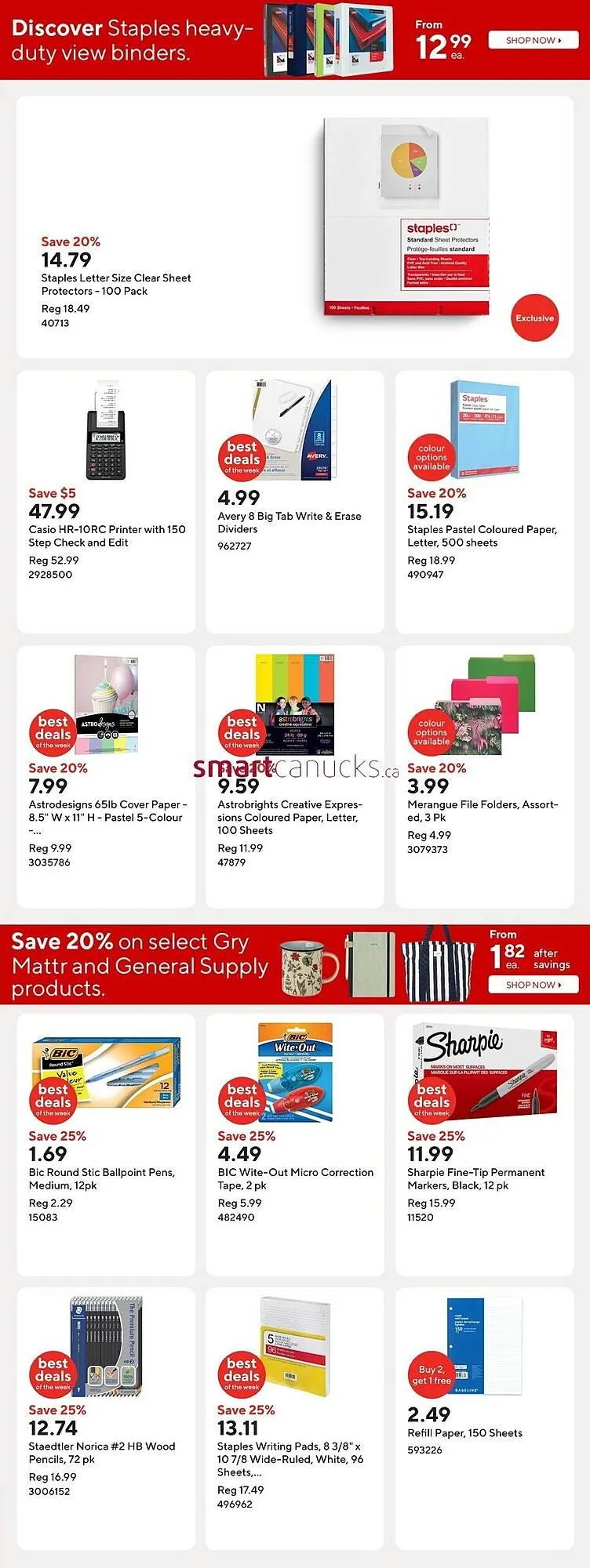 Staples flyer from March 21 to April 24 2025 - flyer page 12