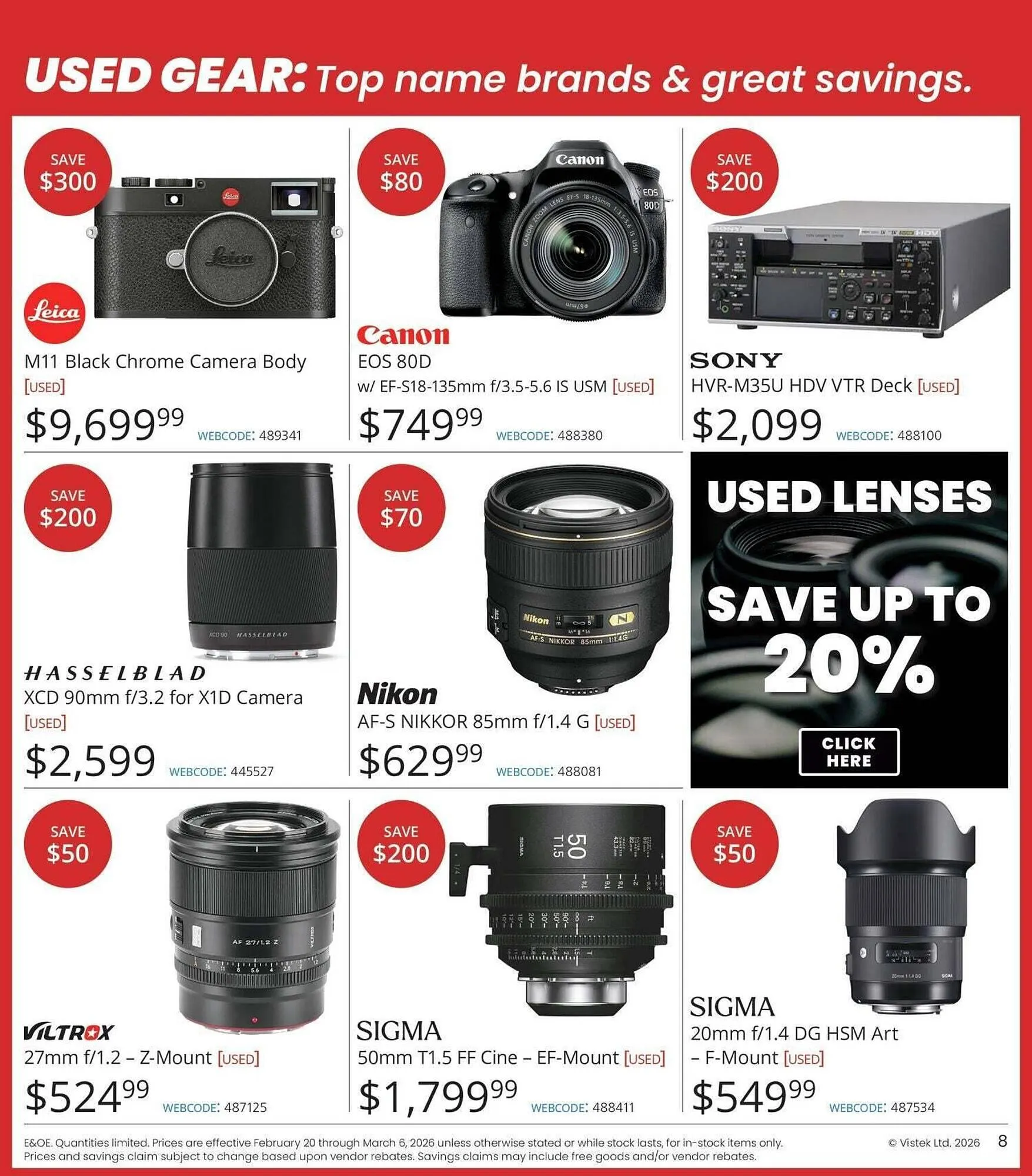 Vistek flyer from February 20 to February 27 2026 - flyer page 8