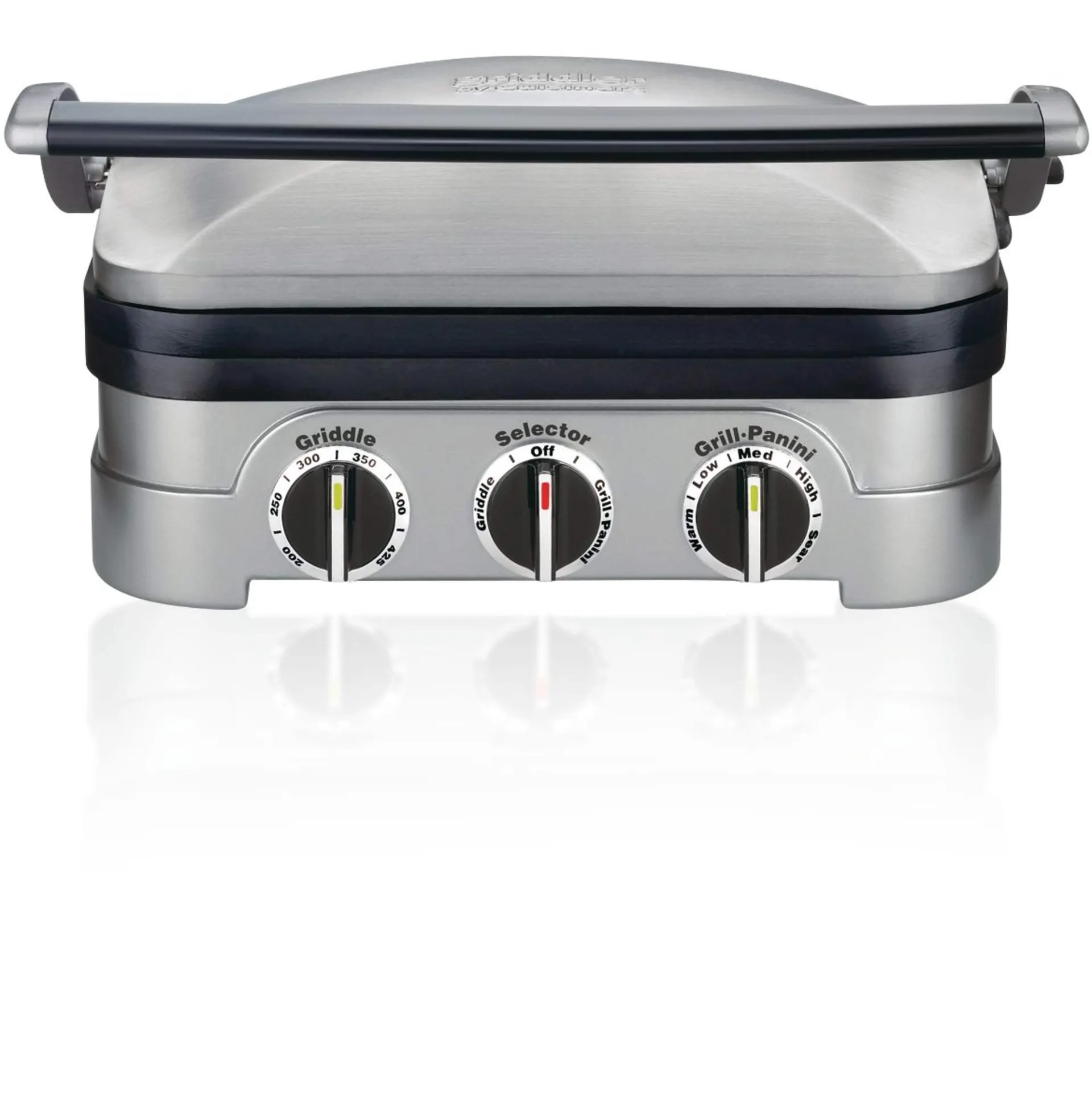 Cuisinart® Griddler 5-in-1, Non-Stick Panini Grill Press/Sandwich Maker, Stainless Steel