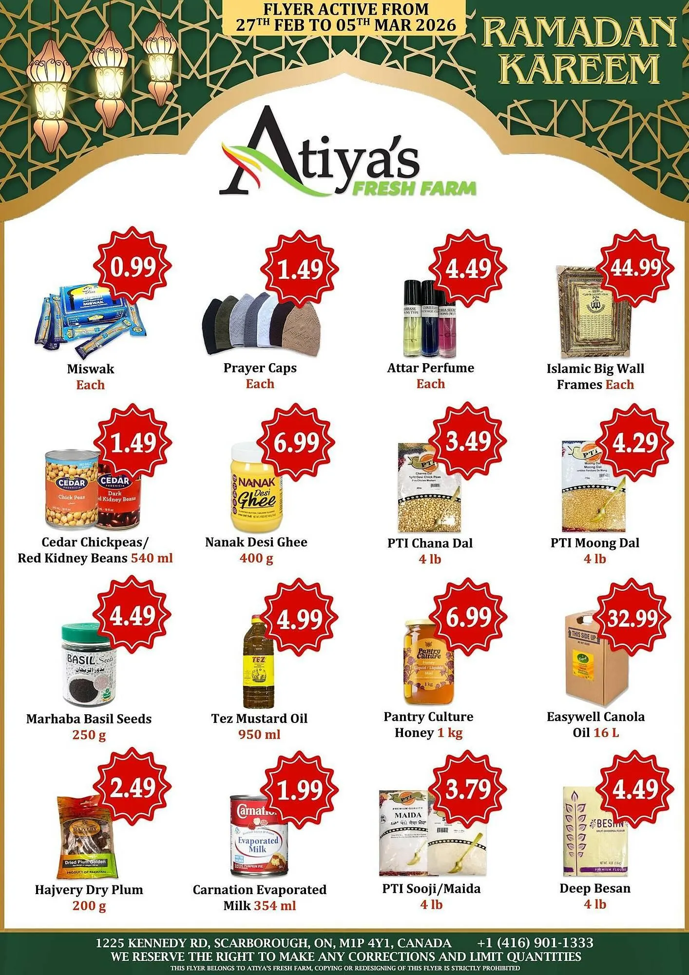 Atiya's Fresh Farm flyer from February 27 to March 5 2026 - flyer page 1