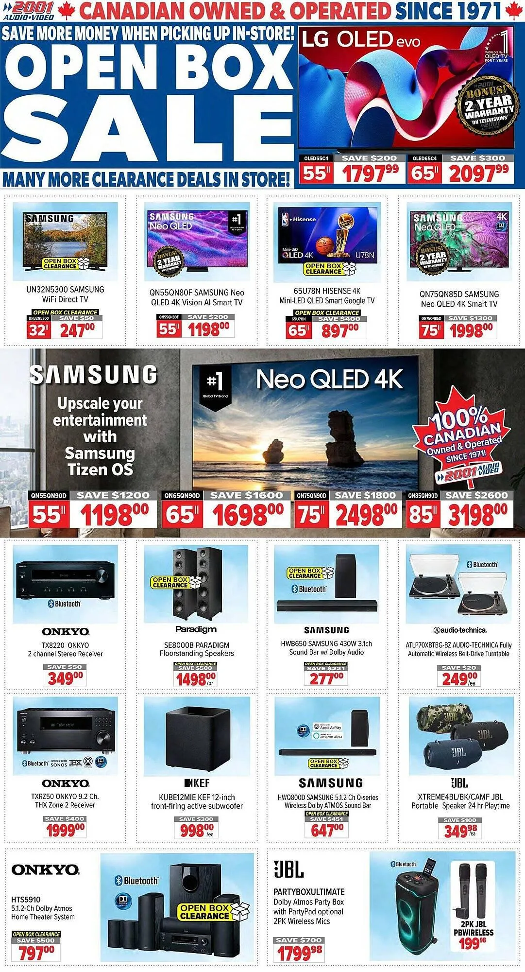 2001 Audio Video flyer - 1