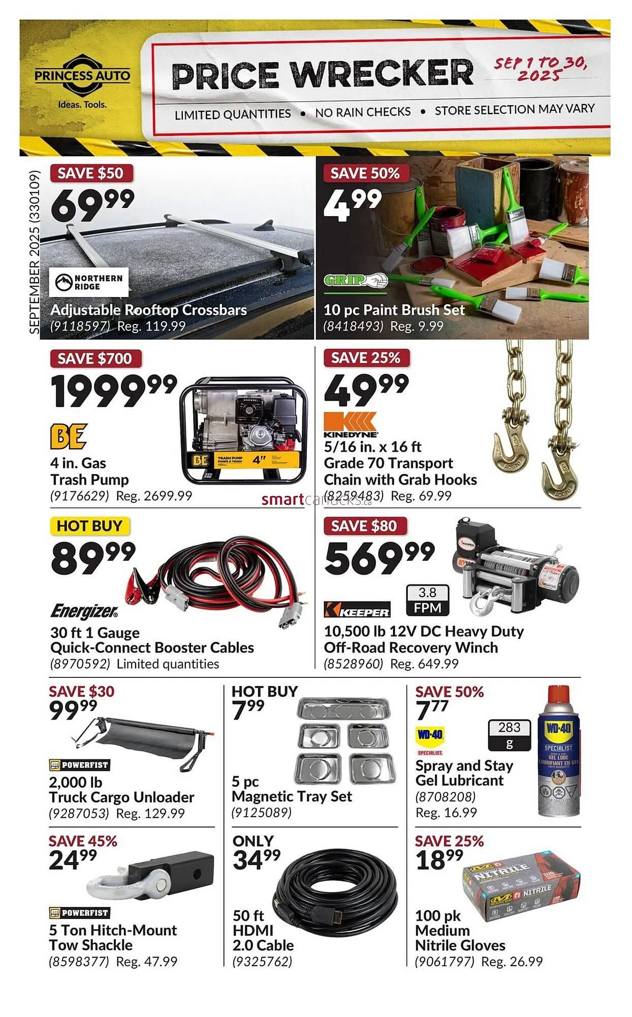 Princess Auto flyer from September 5 to September 11 2025 - flyer page 1
