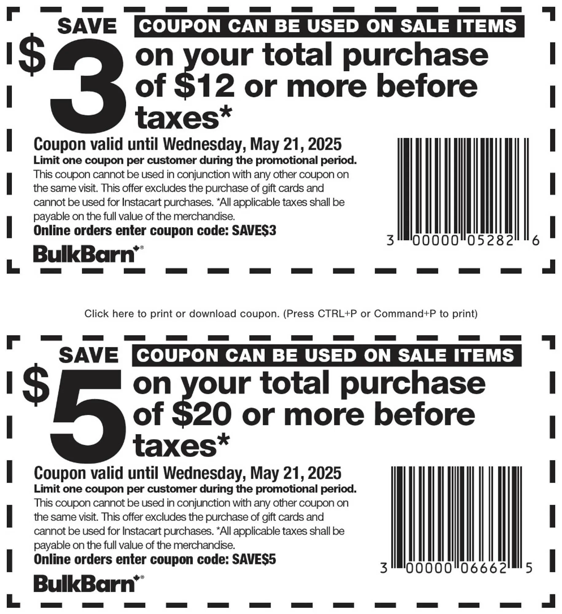 Bulk Barn flyer from May 9 to May 21 2025 - flyer page 1