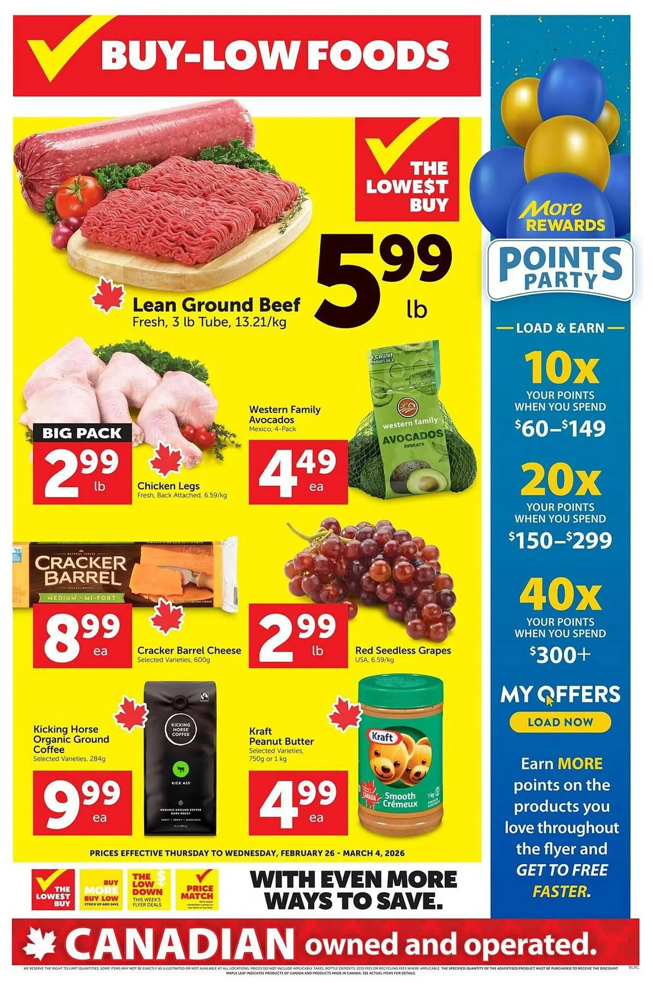 Buy-Low Foods flyer from February 26 to March 4 2026 - flyer page 1