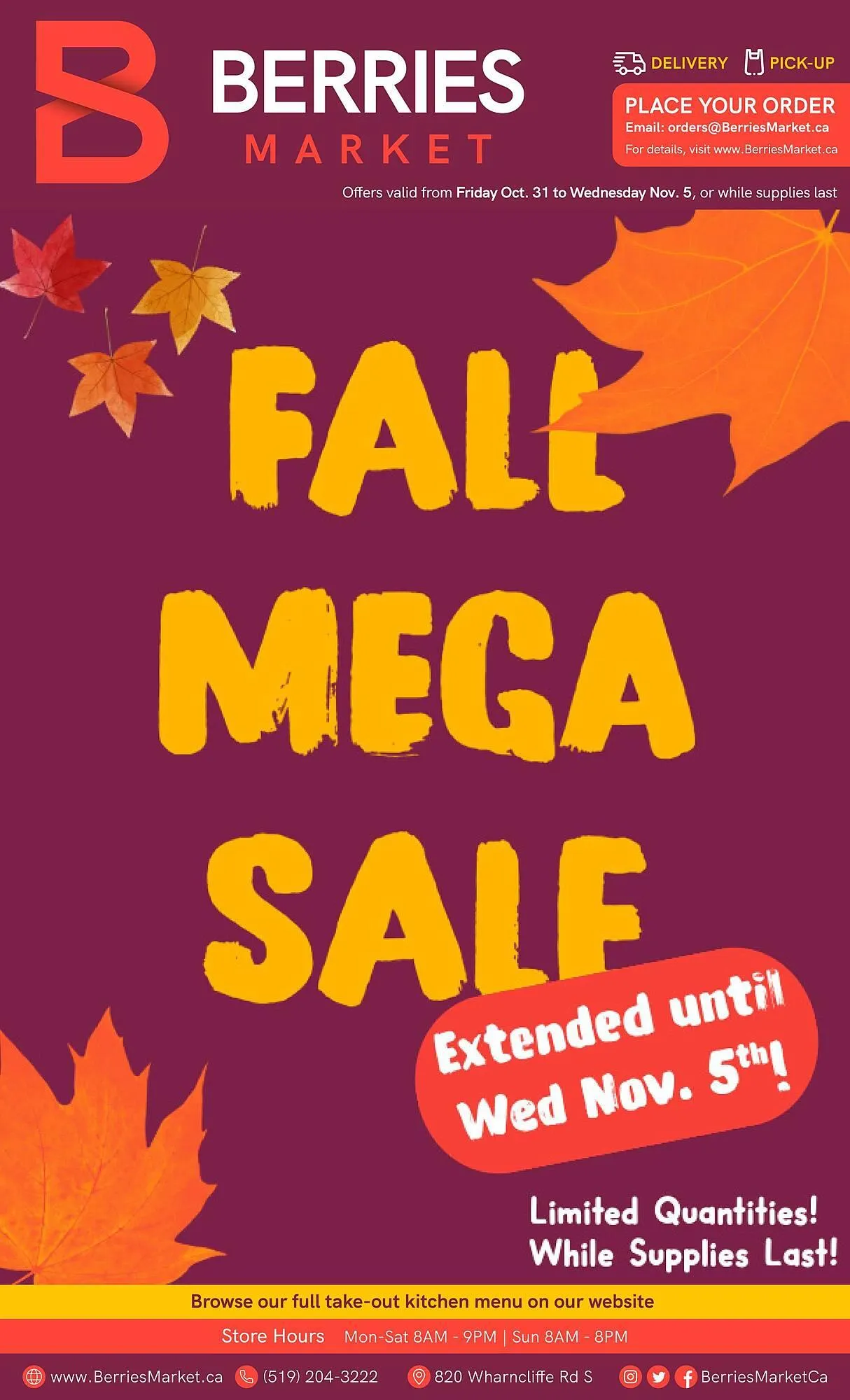 Berries Market flyer from October 31 to November 6 2025 - flyer page 1