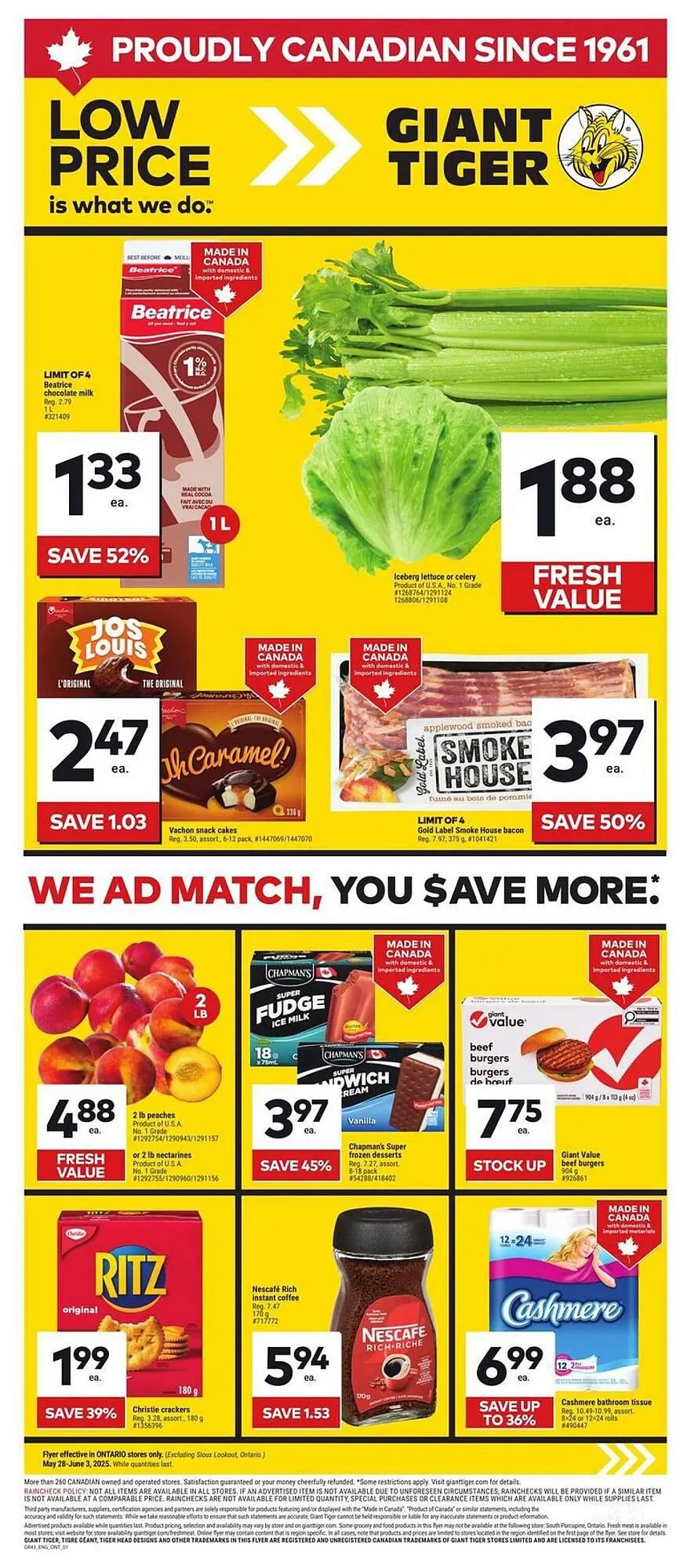 Giant Tiger flyer from May 29 to June 4 2025 - flyer page 1