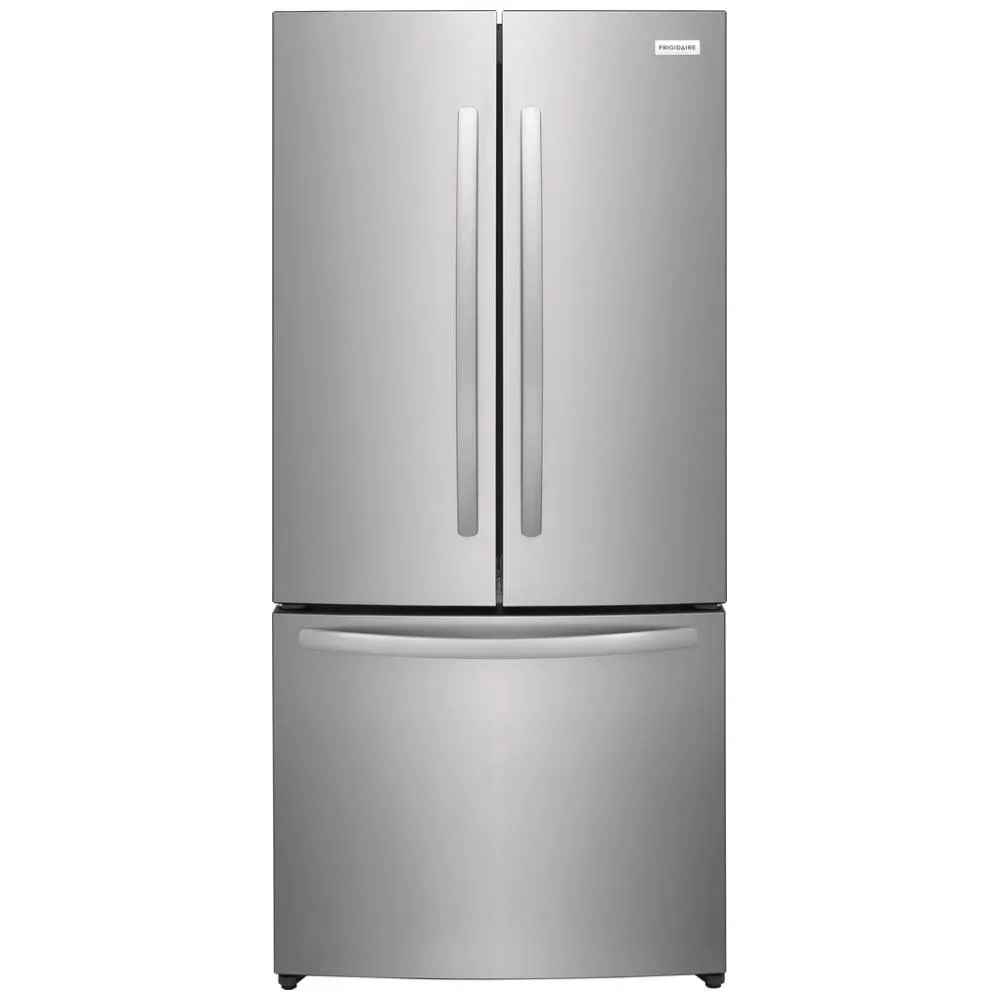 Frigidaire FRFG1723AV French Door Refrigerator, 31 inch Width, ENERGY STAR Certified, Counter Depth, 17.6 cu. ft. Capacity, Brushed Steel colour