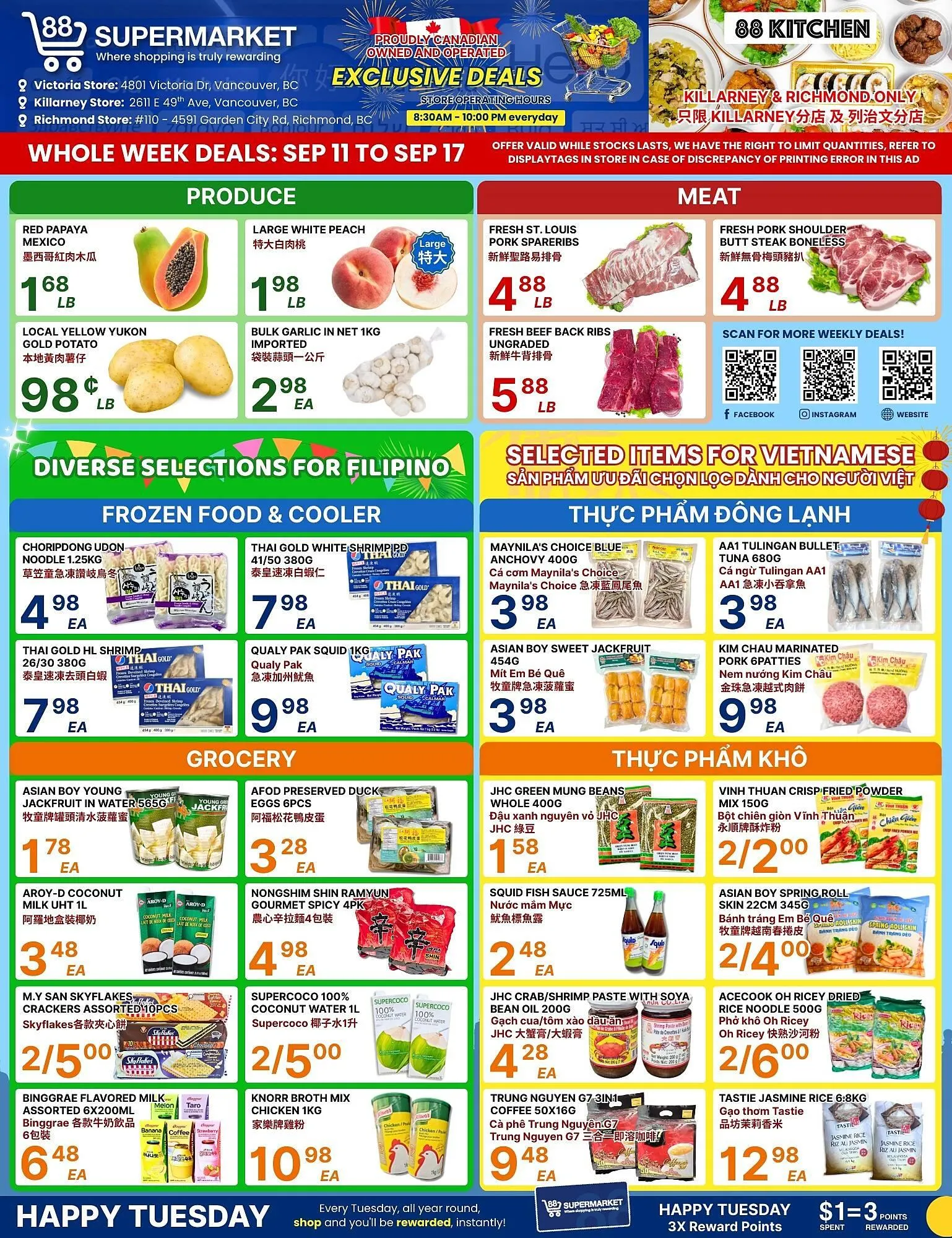 88 Supermarket flyer from September 11 to September 17 2025 - flyer page 1