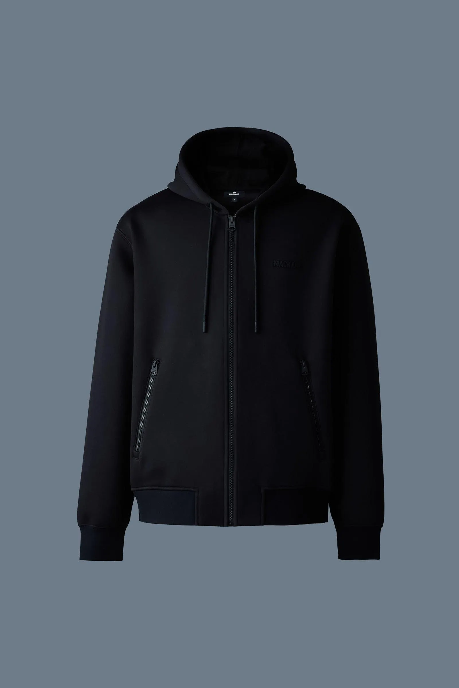 KRYSTOS Double-face Jersey zip-up hoodie
