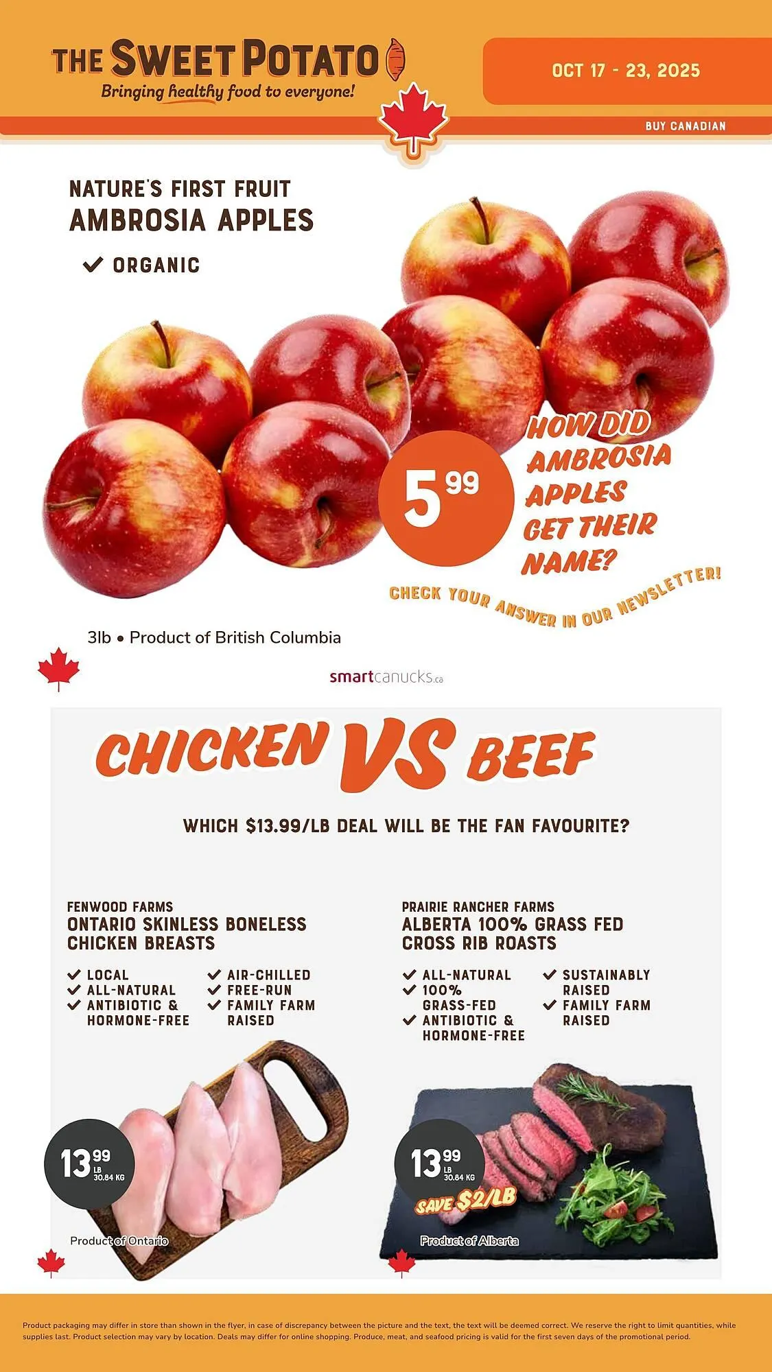 The Sweet Potato flyer from October 17 to October 23 2025 - flyer page 1