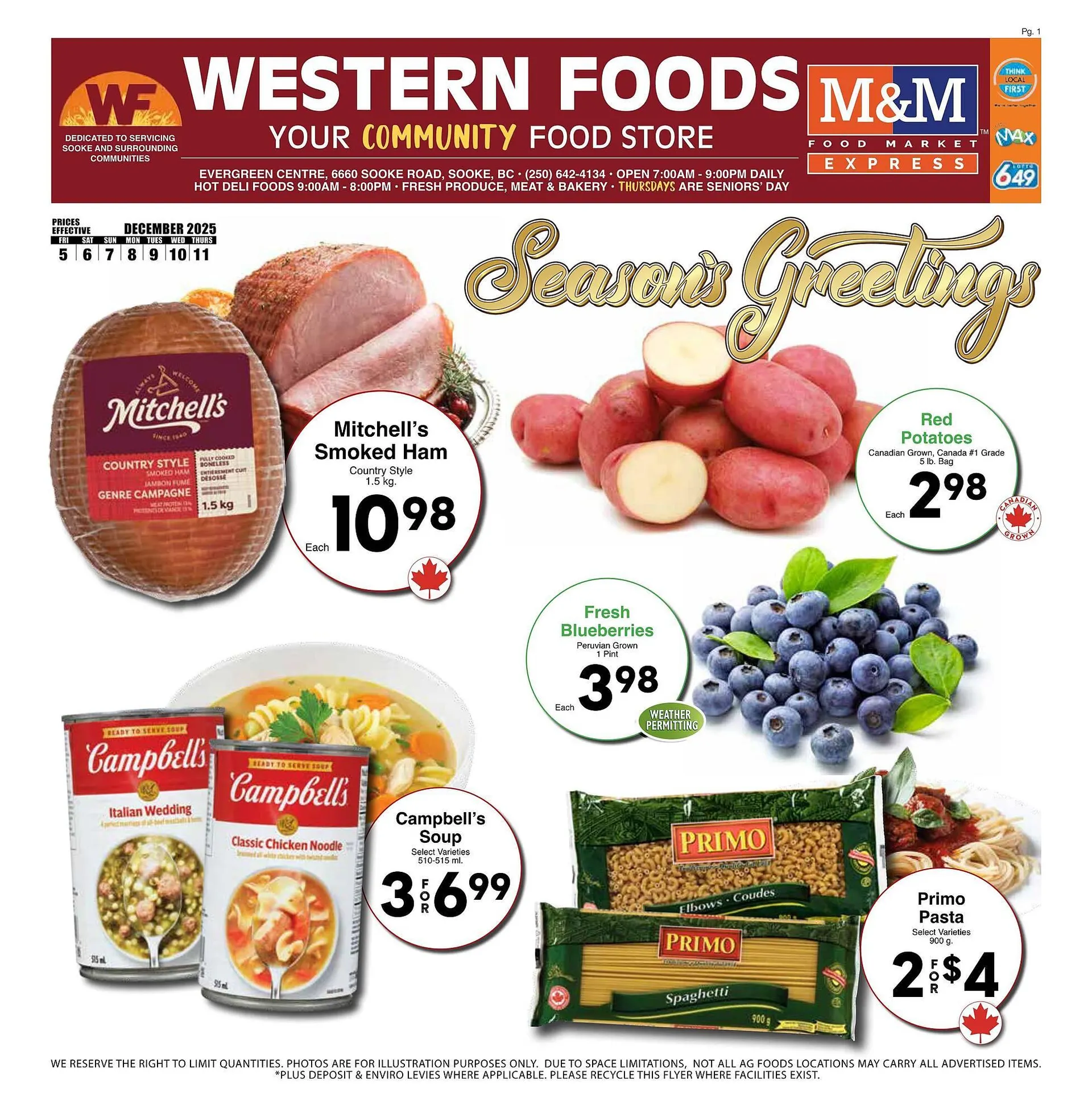 Western Foods flyer from December 5 to December 10 2025 - flyer page 1