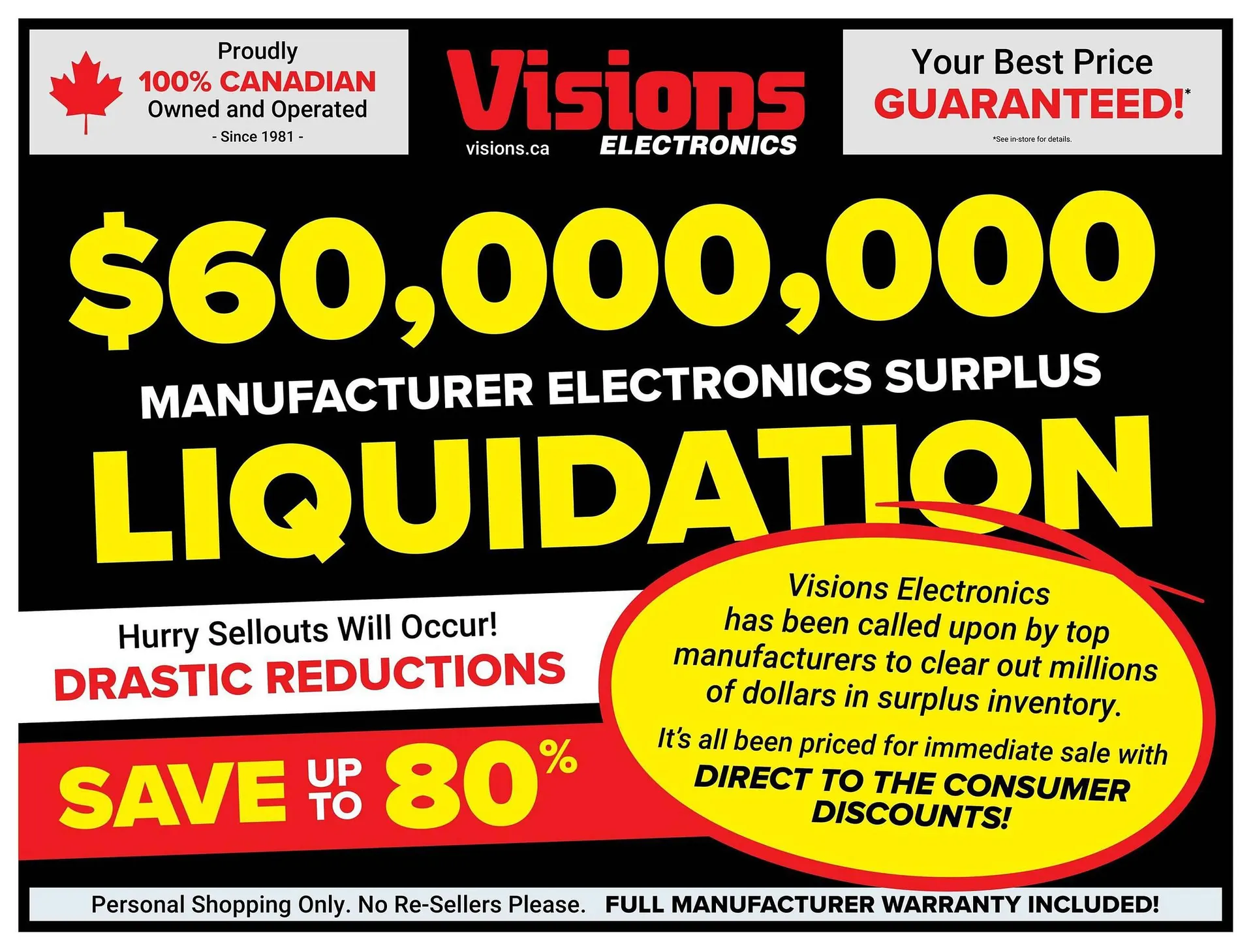 Visions Electronics flyer from May 30 to June 5 2025 - flyer page 1