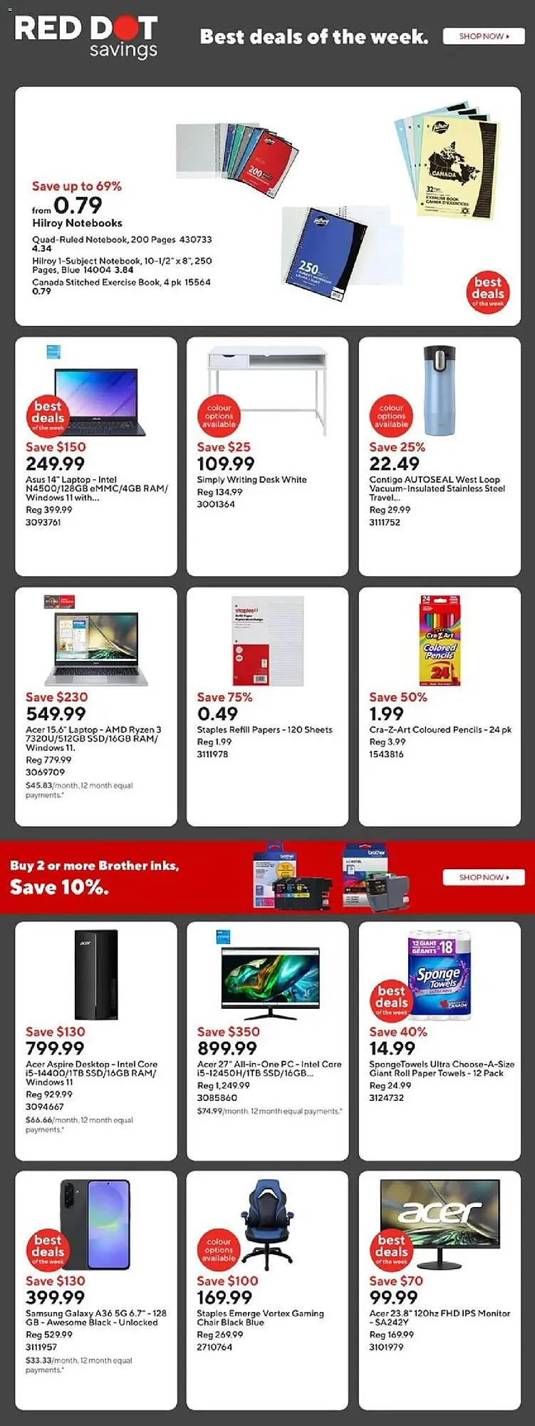 Staples flyer from August 1 to August 8 2025 - flyer page 2