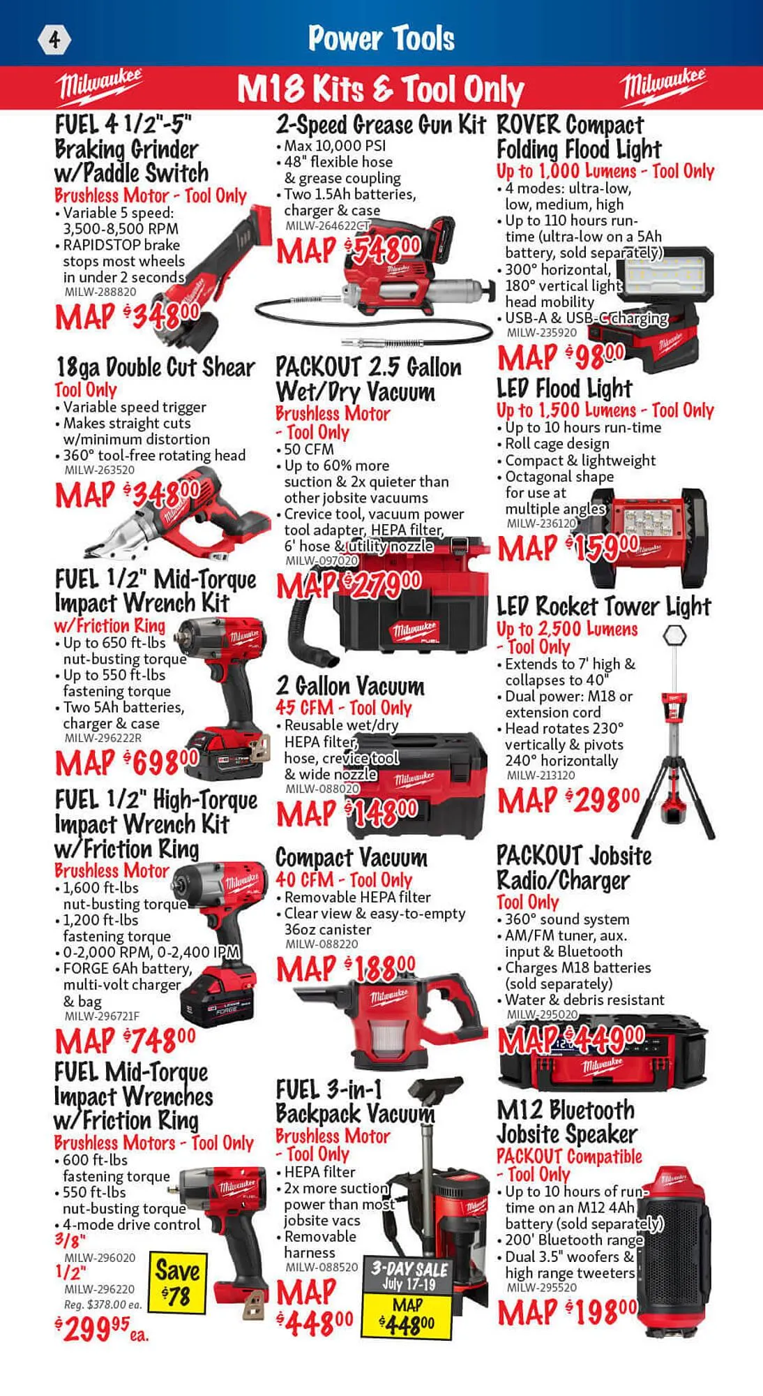 KMS Tools flyer from July 3 to July 9 2025 - flyer page 4