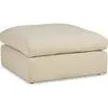 Elyza Oversized Accent Ottoman - Linen