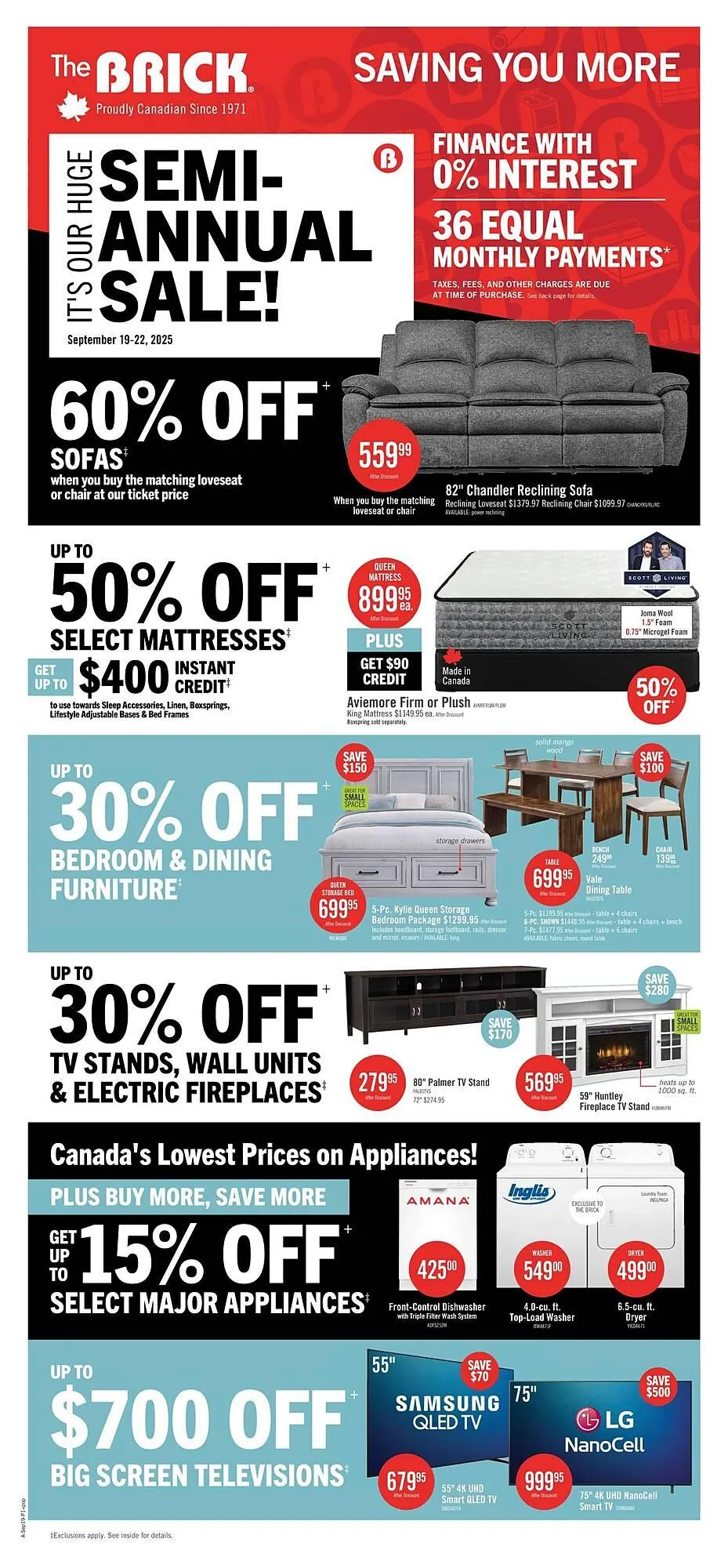 The Brick flyer from September 19 to September 23 2025 - flyer page 1