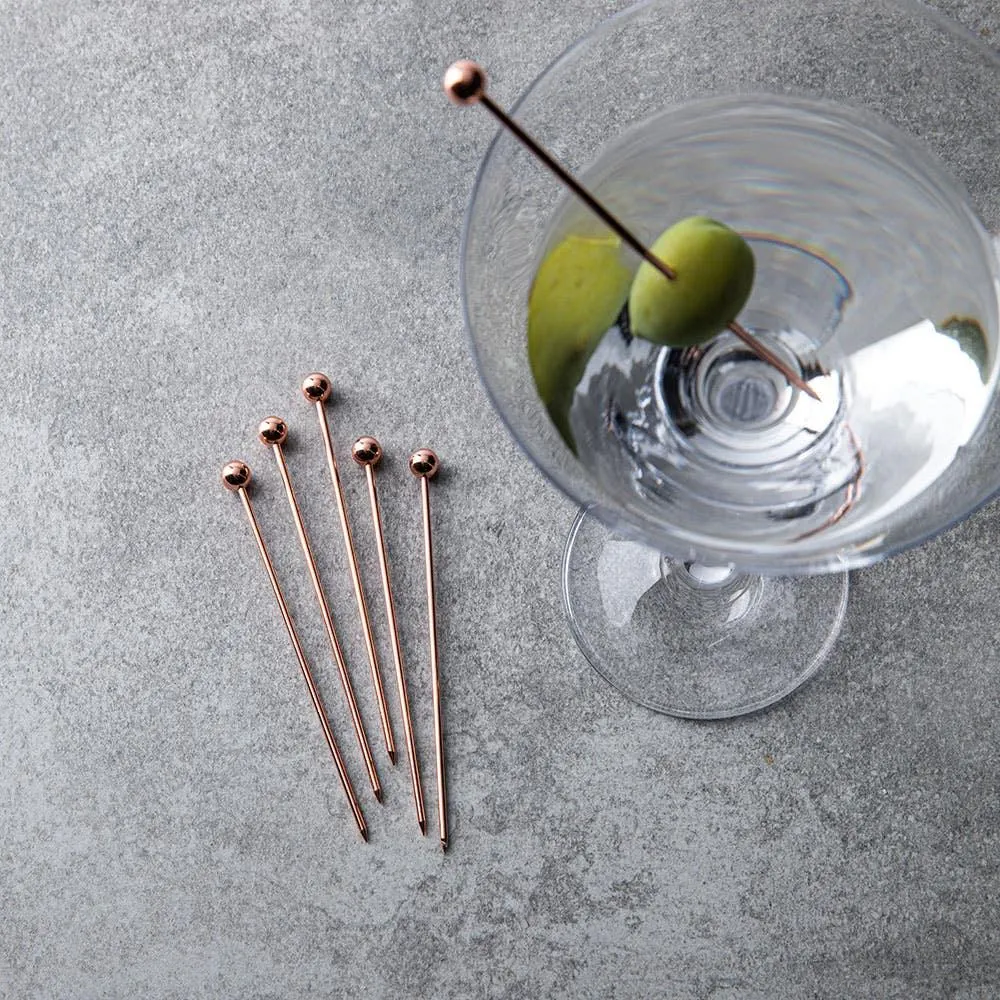 KSP Bar Essentials Cocktail Pick - Set of 6 (Copper)