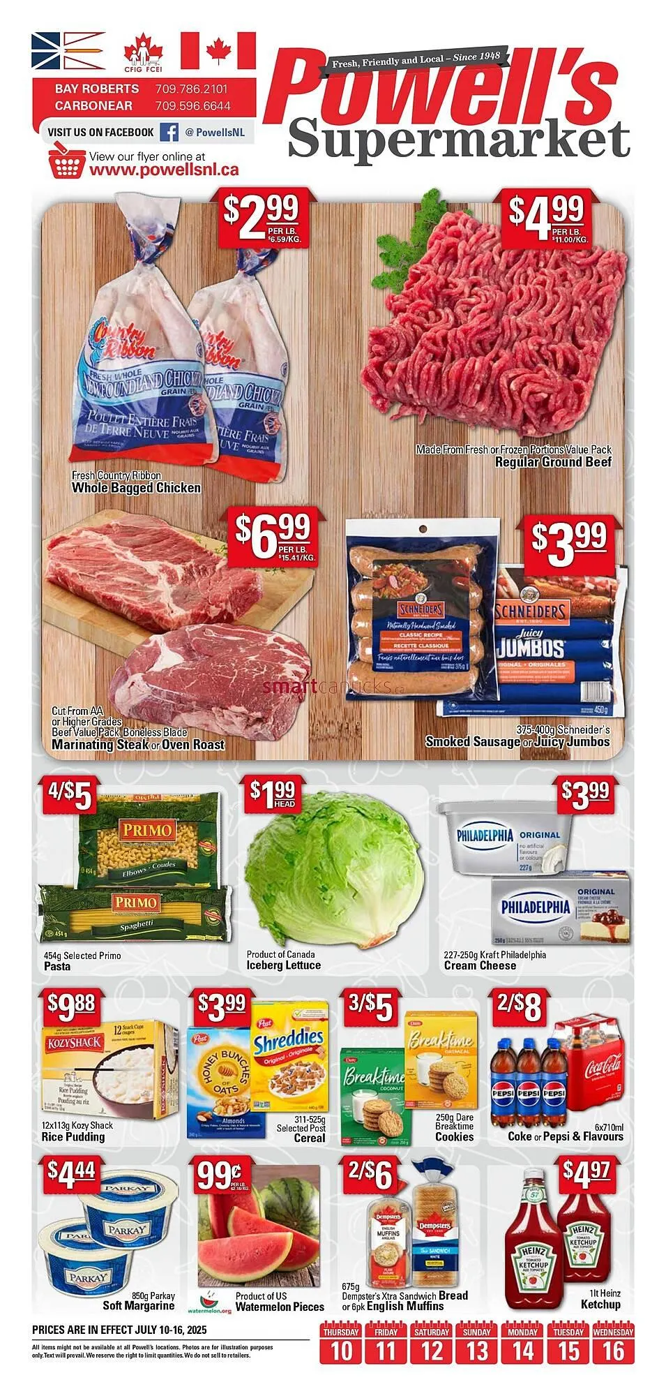 Powells Supermarket flyer - 1