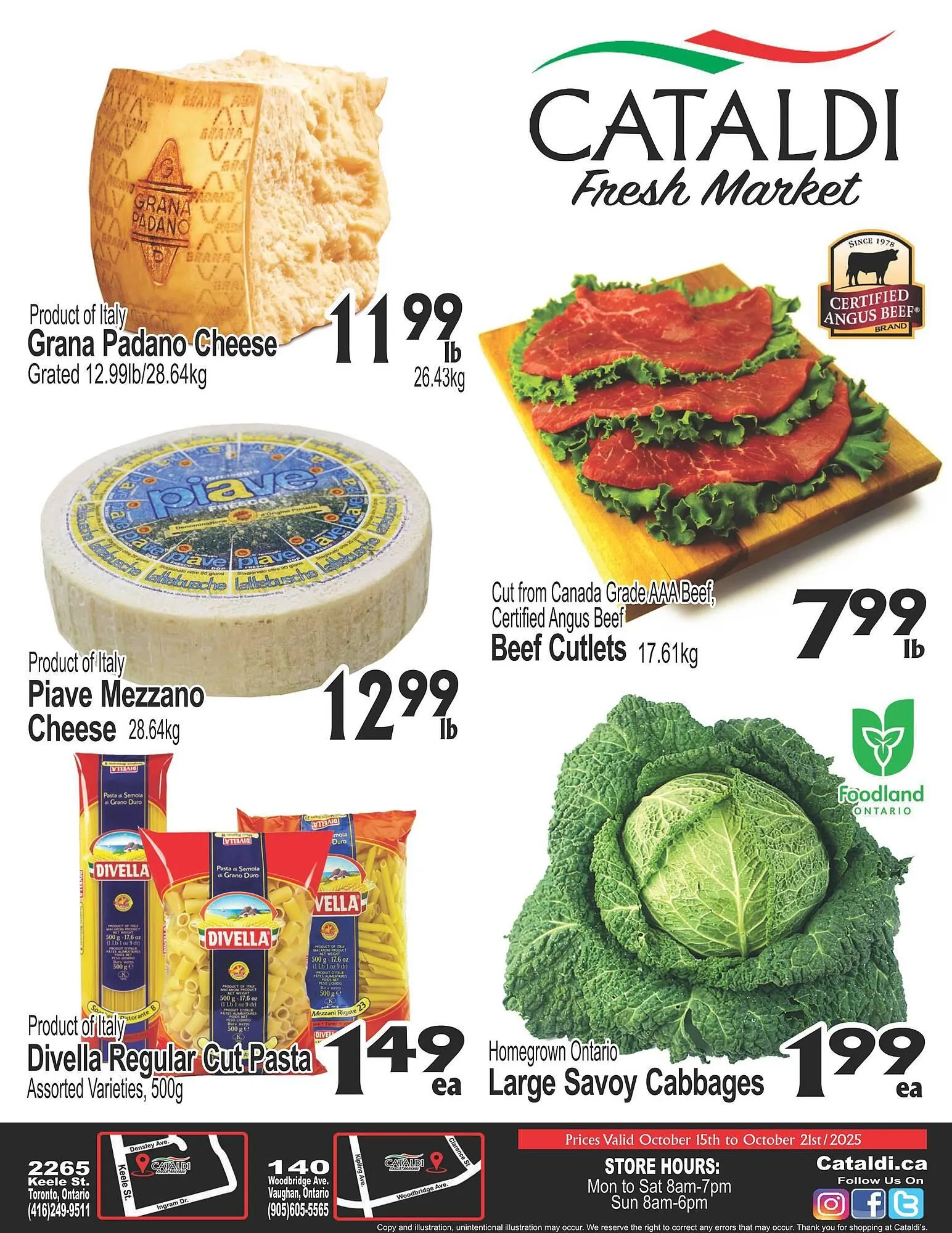 Cataldi Fresh Market flyer from October 15 to October 21 2025 - flyer page 1