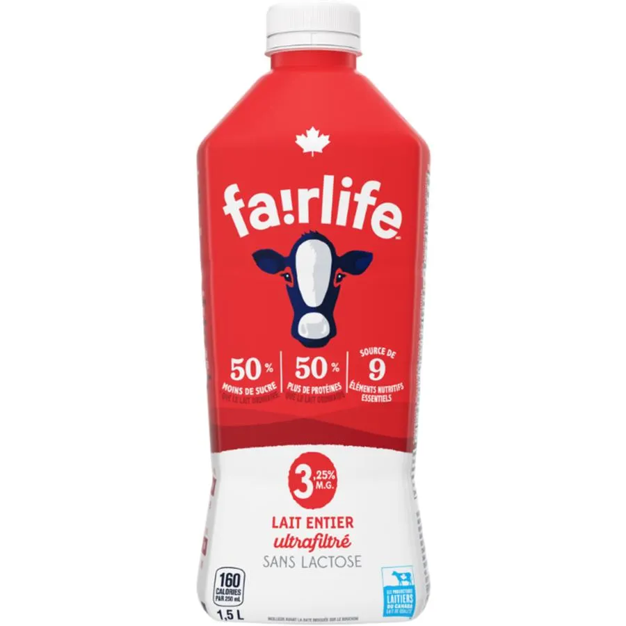 Lait Entier Ultrafiltré Sans Lactose
