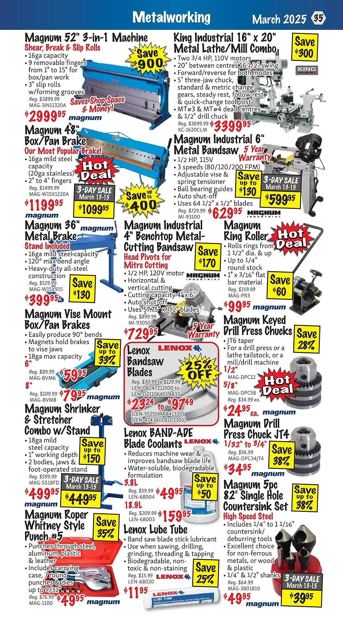 KMS Tools flyer from March 1 to March 31 2025 - flyer page 35