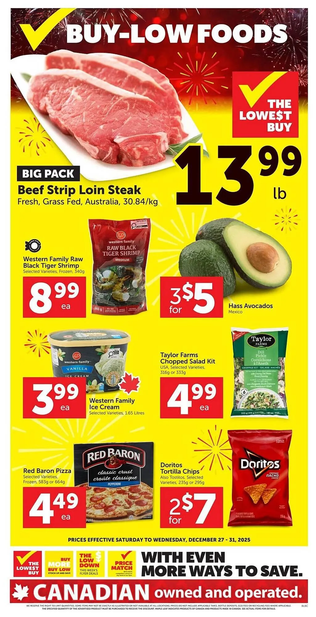 Buy-Low Foods flyer from December 27 to December 31 2025 - flyer page 1