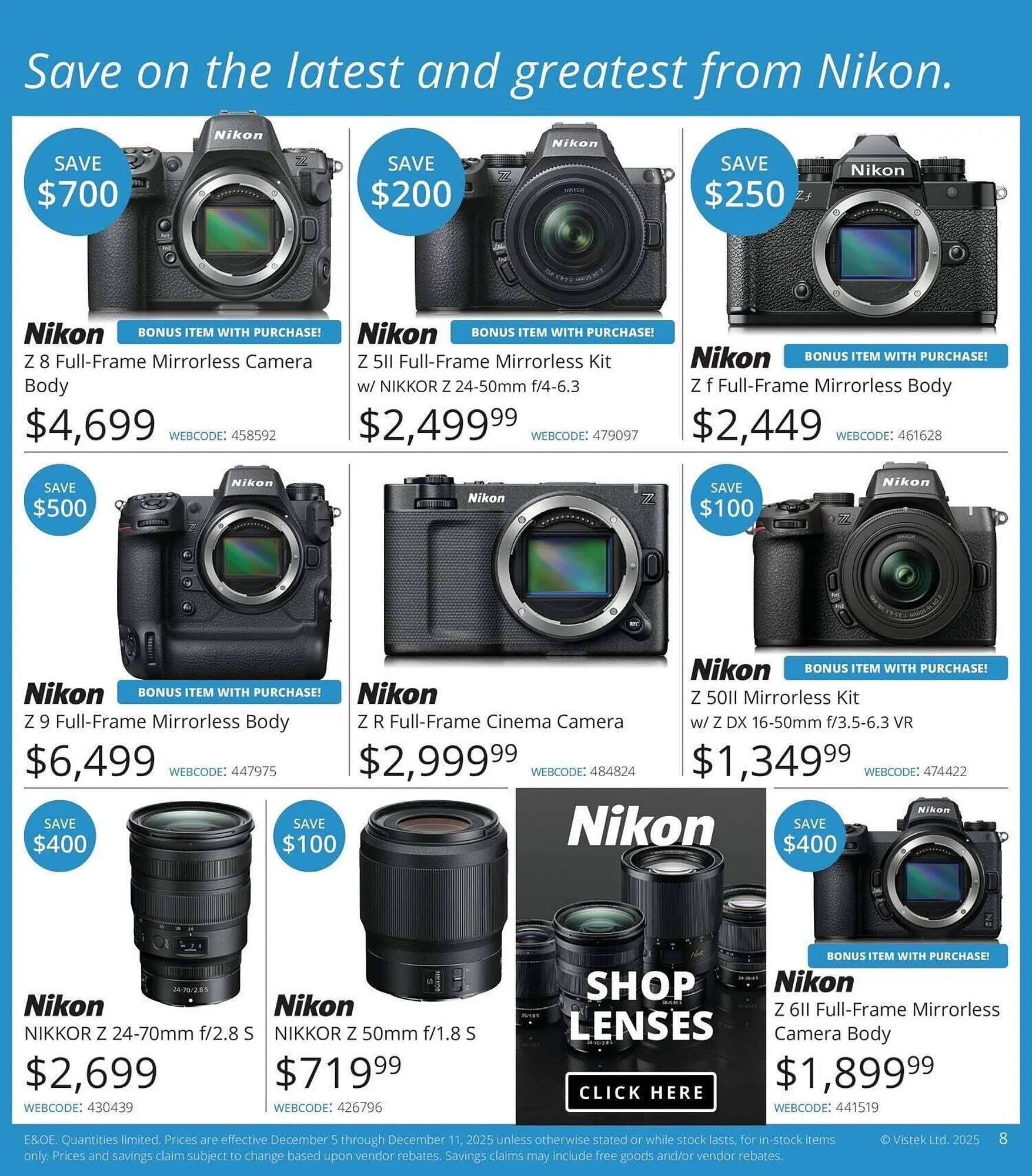 Vistek flyer from December 5 to December 25 2025 - flyer page 8