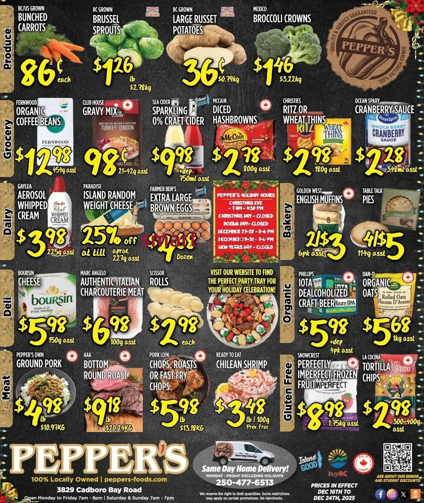 Pepper's Foods flyer from December 16 to December 24 2025 - flyer page 1