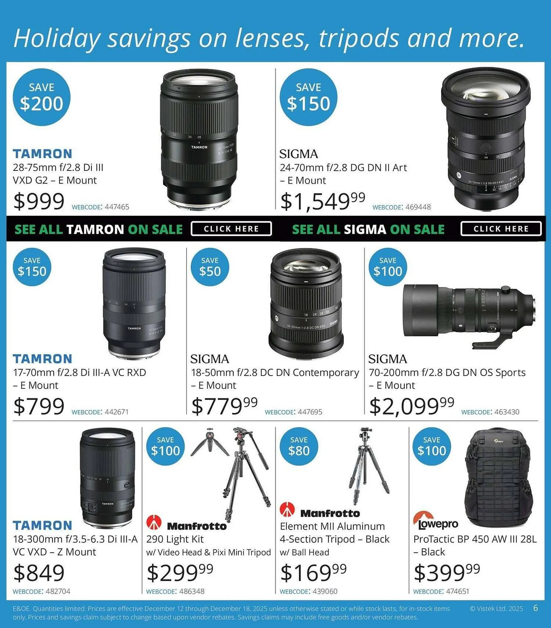 Vistek flyer from December 12 to December 18 2025 - flyer page 6