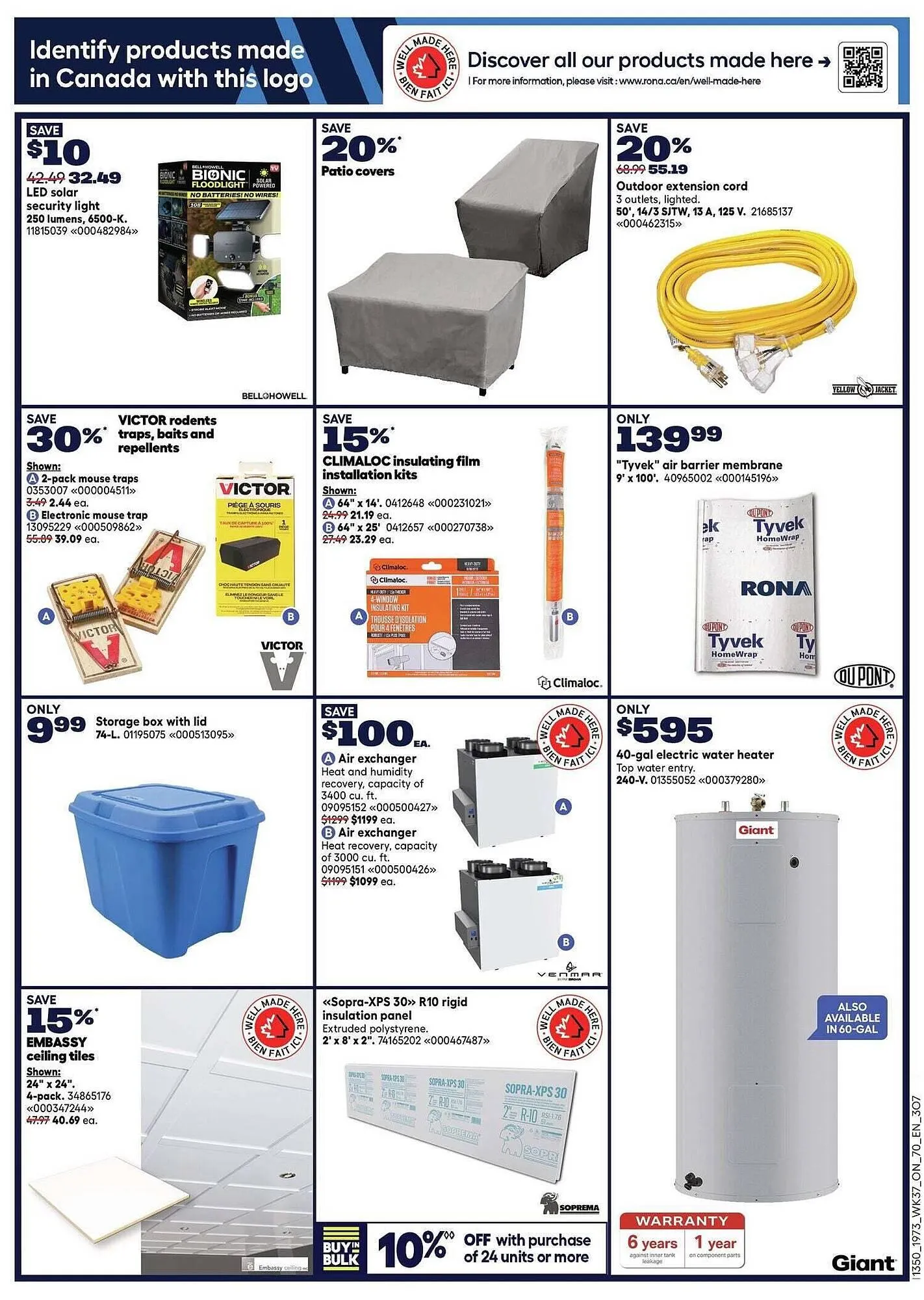 RONA flyer from October 9 to October 23 2025 - flyer page 9