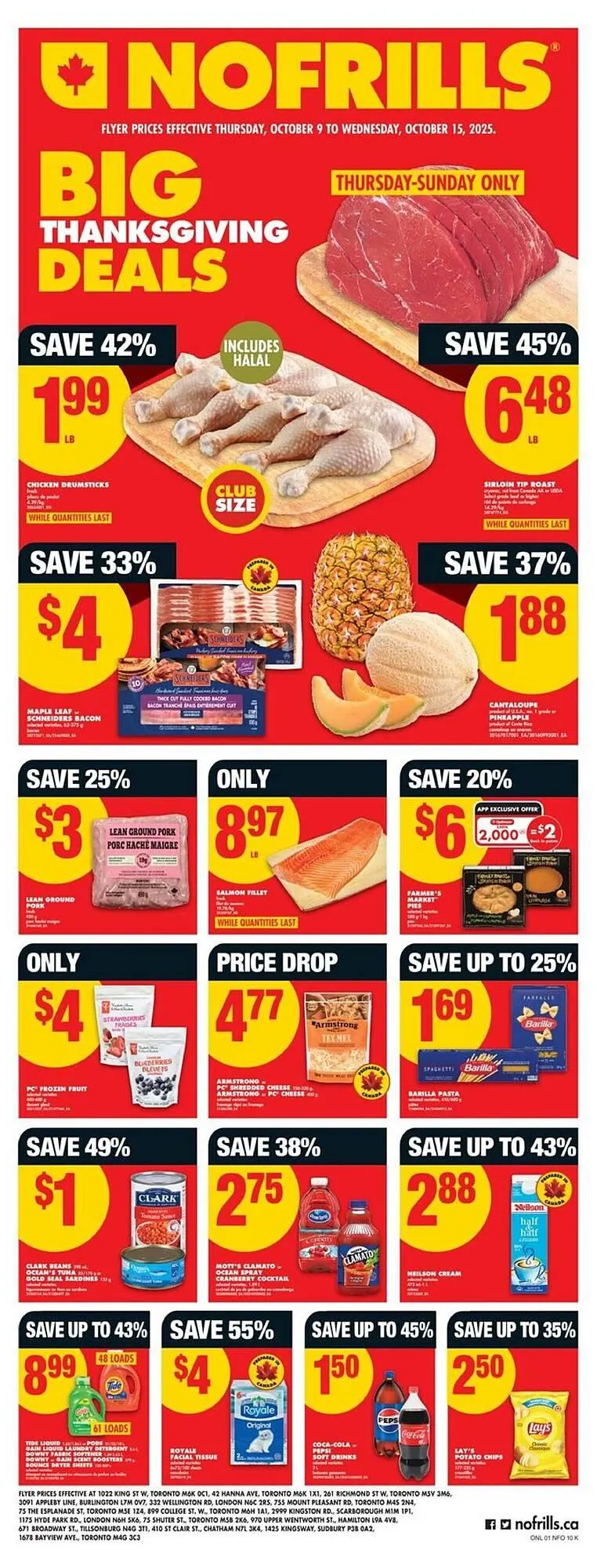 No Frills flyer from October 9 to October 16 2025 - flyer page 1