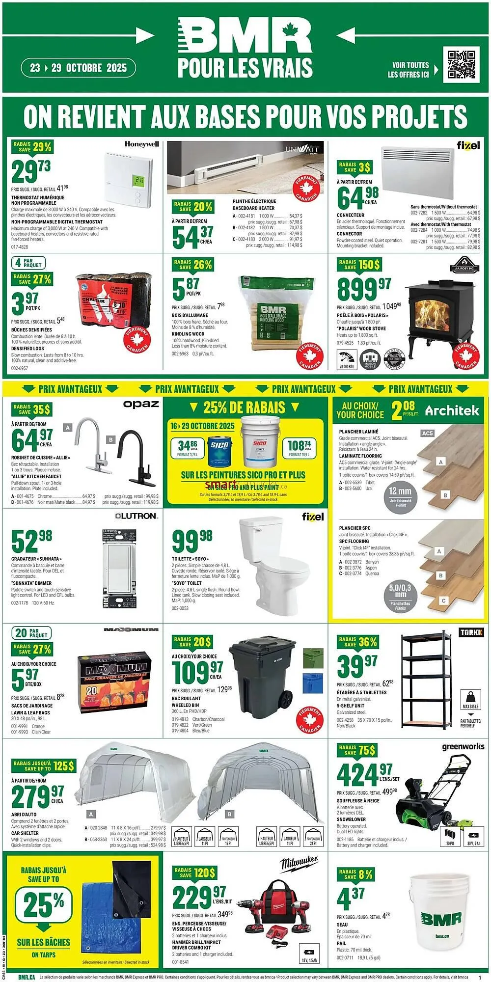 BMR flyer from October 23 to October 29 2025 - flyer page 1