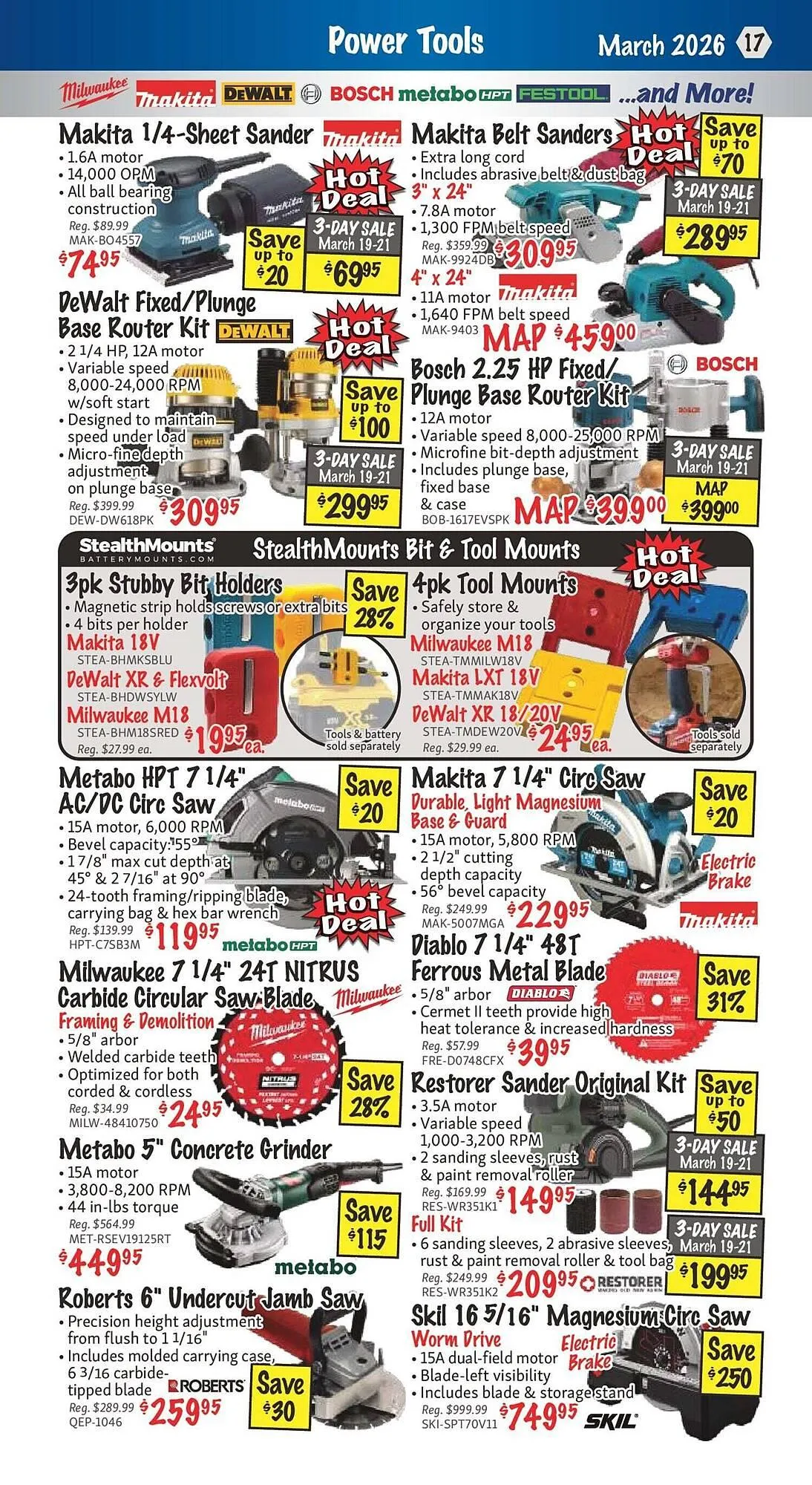 KMS Tools flyer from March 2 to March 16 2026 - flyer page 17