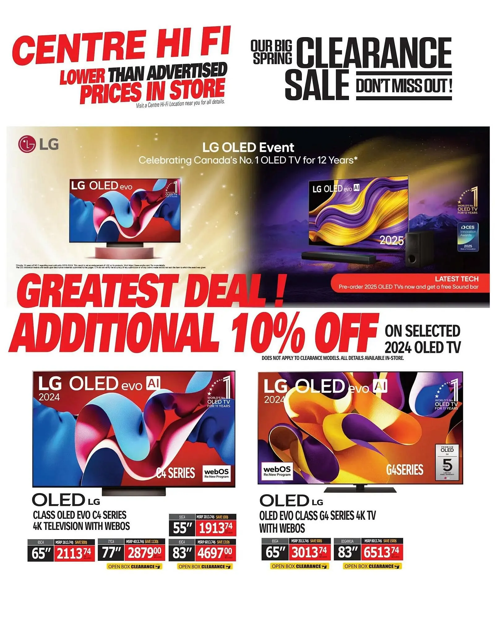 Centre Hi-Fi flyer from April 11 to April 17 2025 - flyer page 2