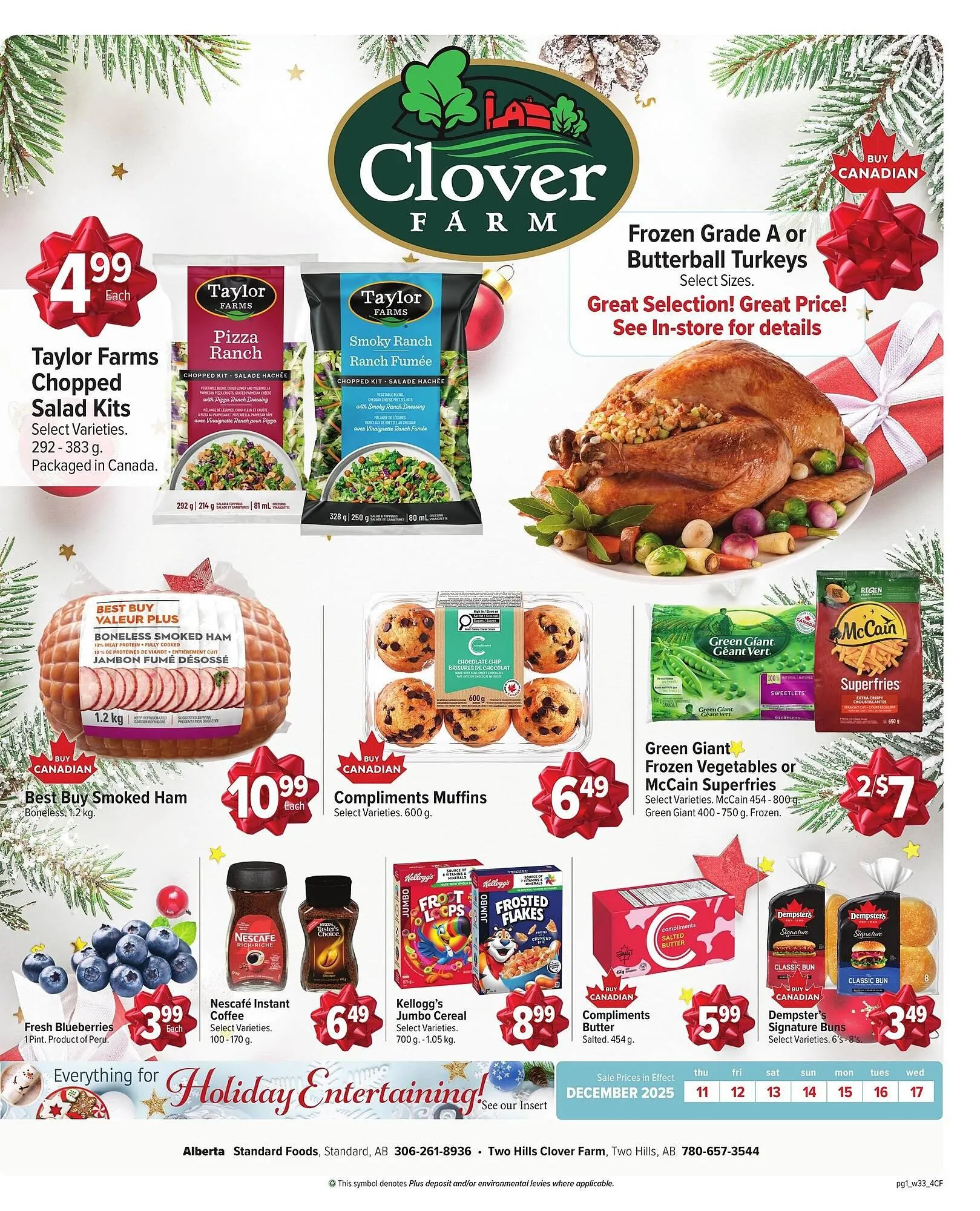 Clover Farm flyer from December 10 to December 16 2025 - flyer page 1
