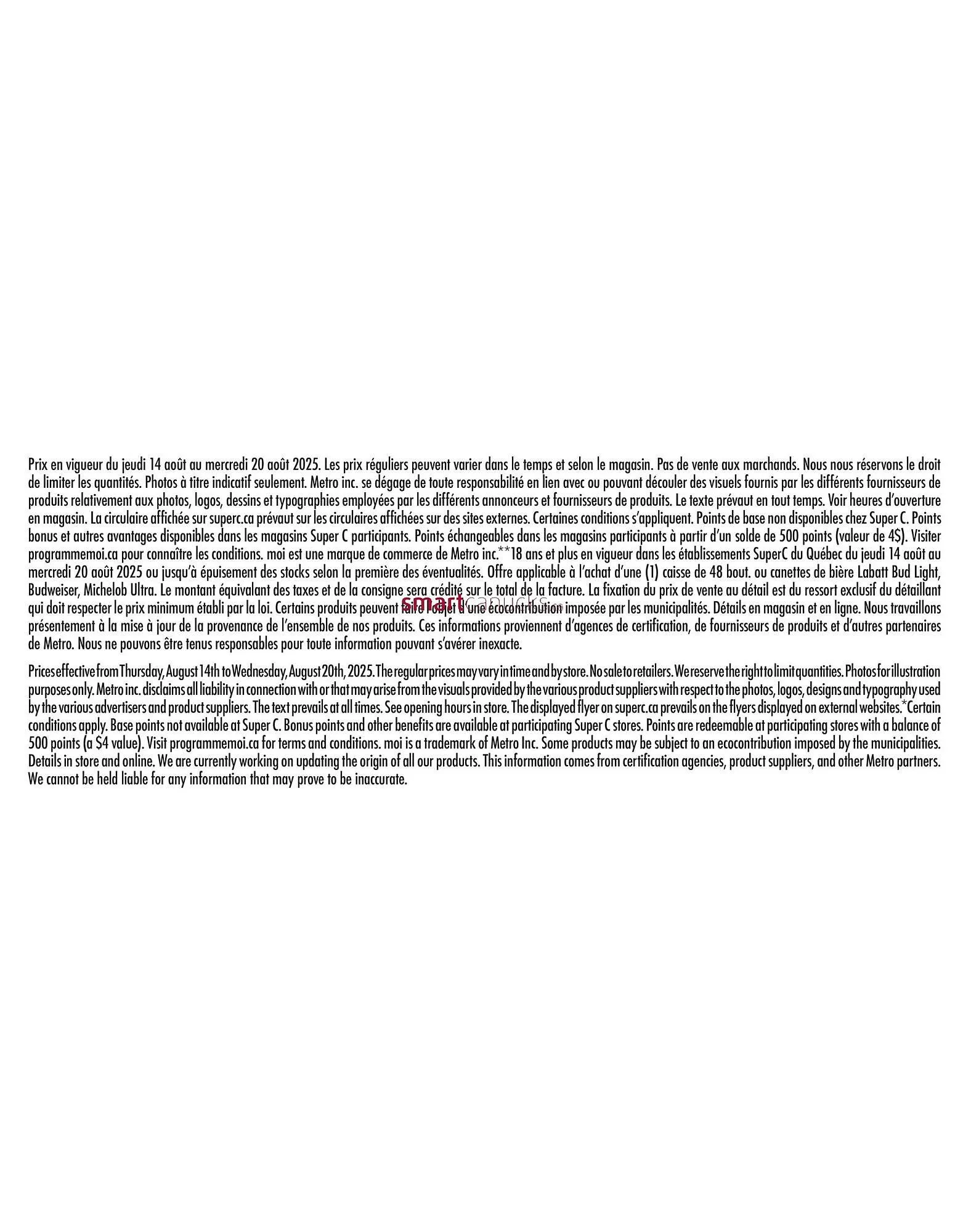 Super C flyer from August 14 to August 27 2025 - flyer page 17