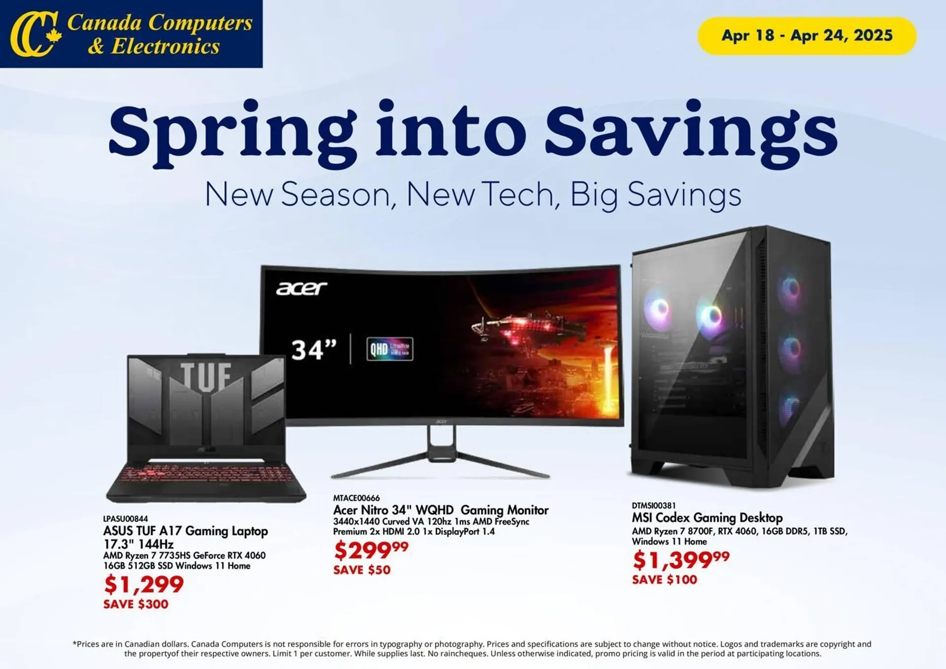 Canada Computers flyer - 1