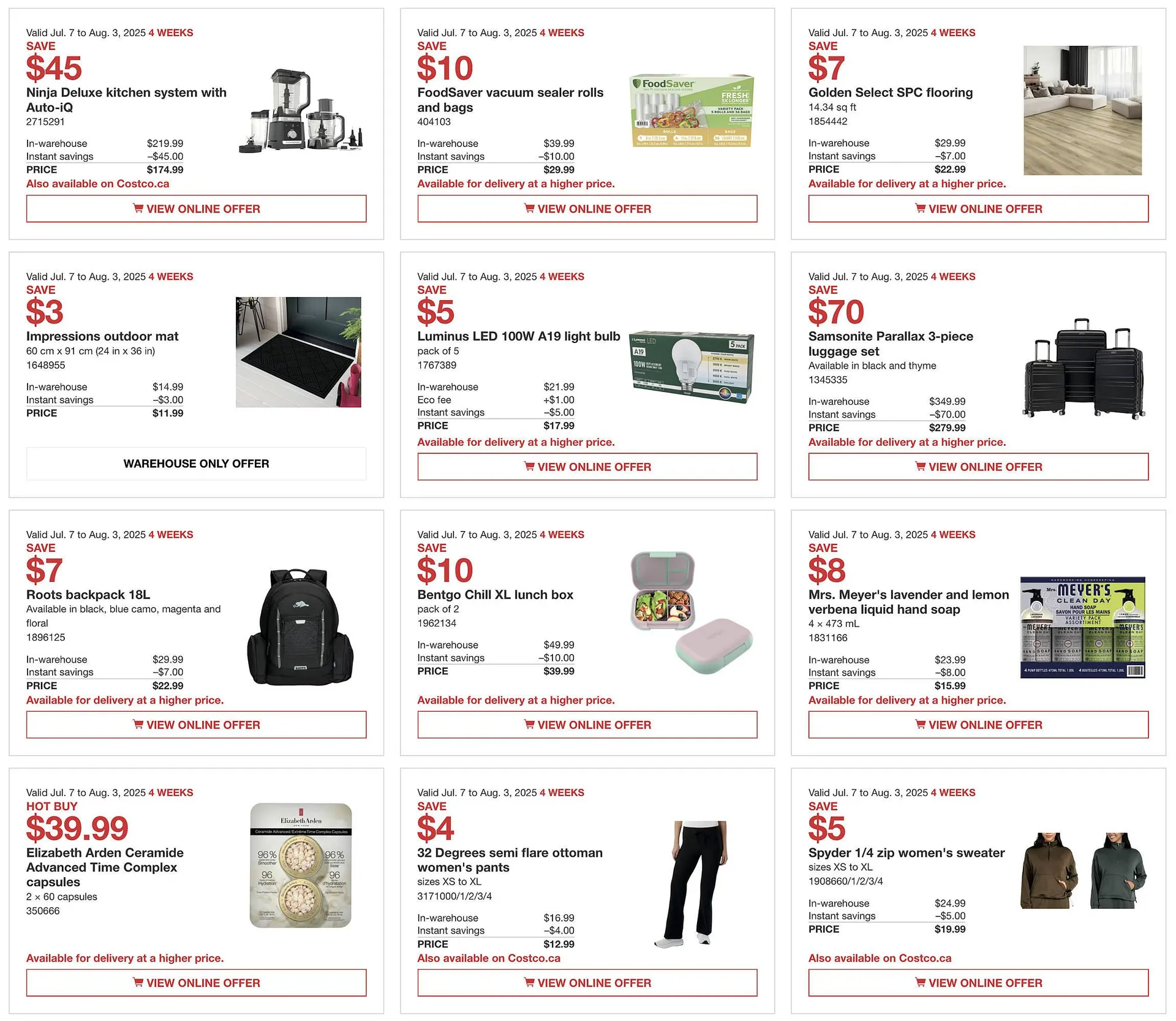 Costco flyer from July 24 to July 30 2025 - flyer page 4