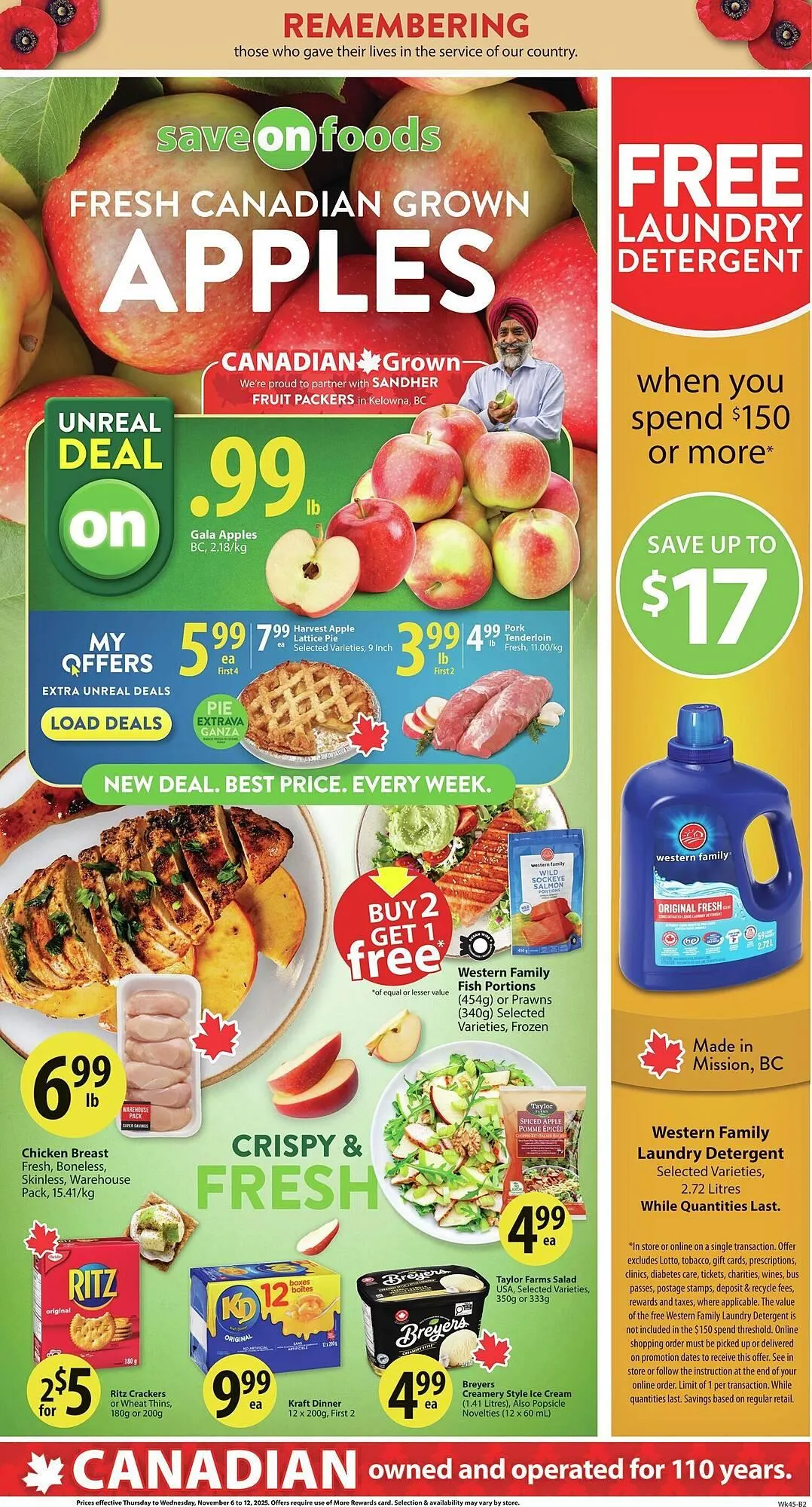 Save on Foods flyer from November 6 to November 13 2025 - flyer page 1