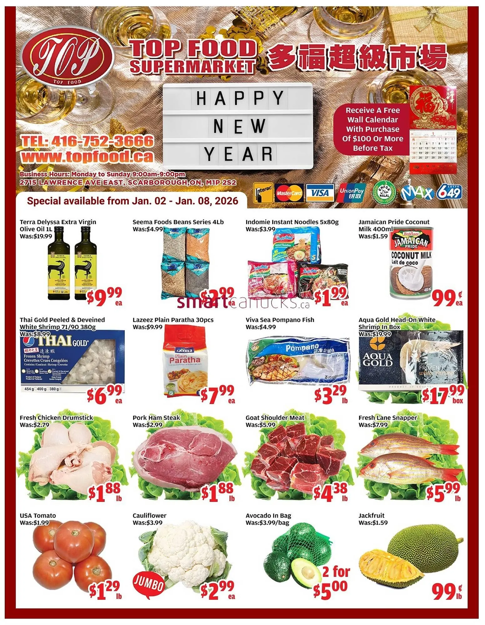 Top Food Supermarket flyer from January 2 to January 8 2026 - flyer page 1